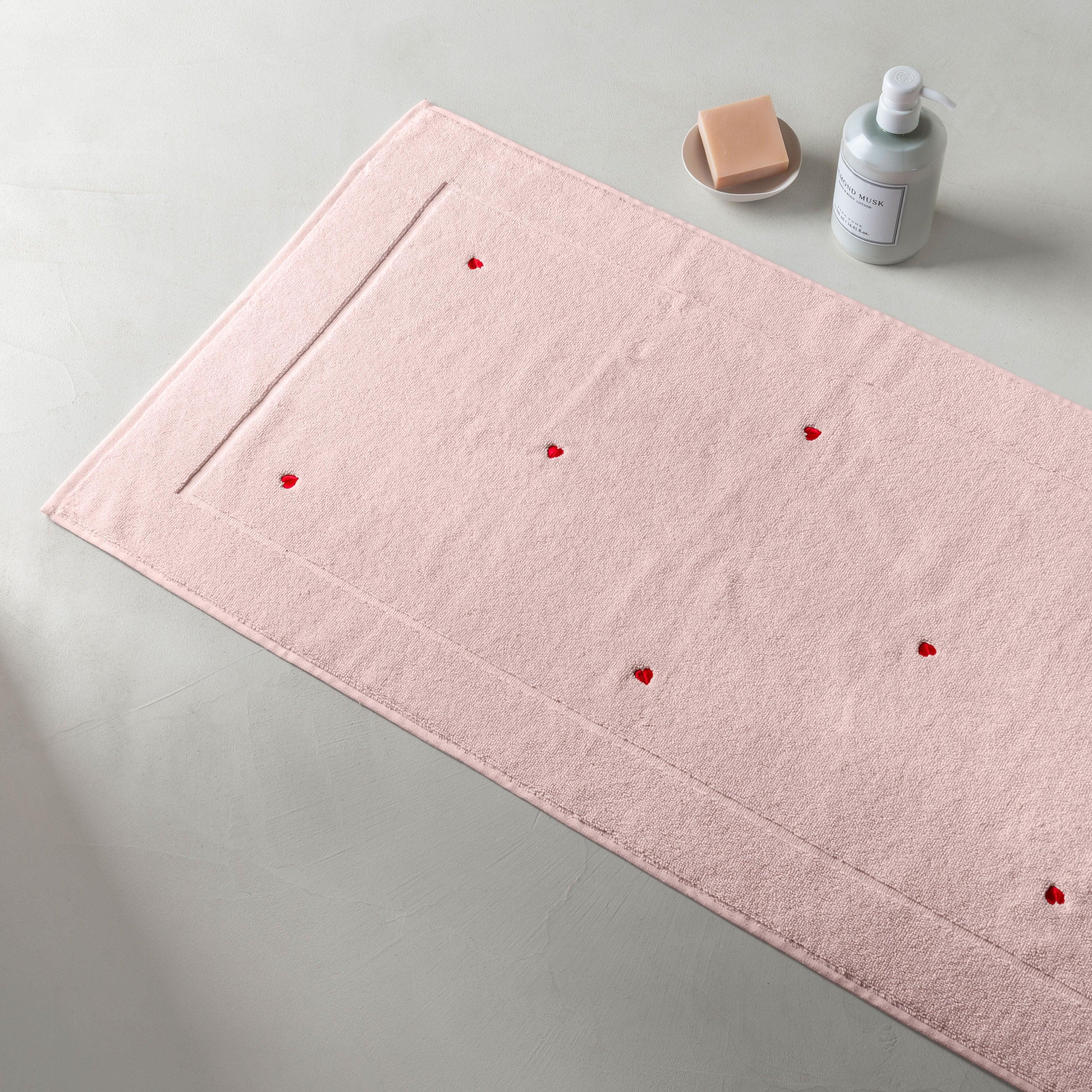 Adore Cotton Bath Mat - Pink - Image 4