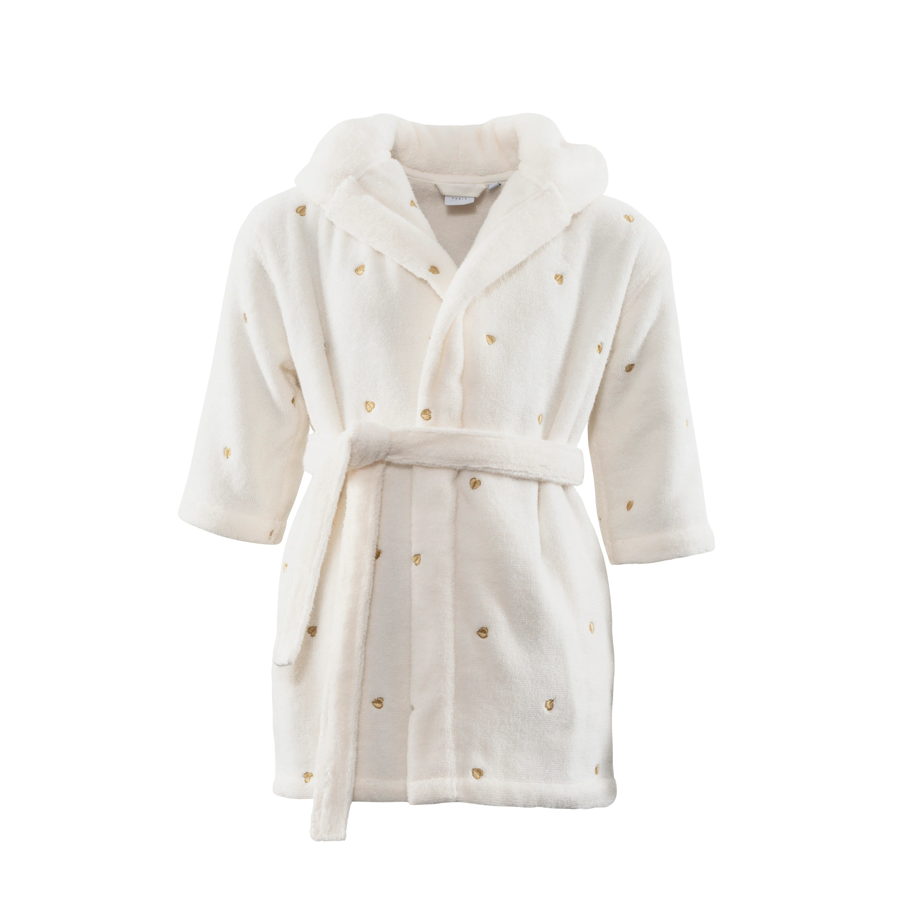 Amore Children's Cotton Bathrobe - Ivory - Image 6