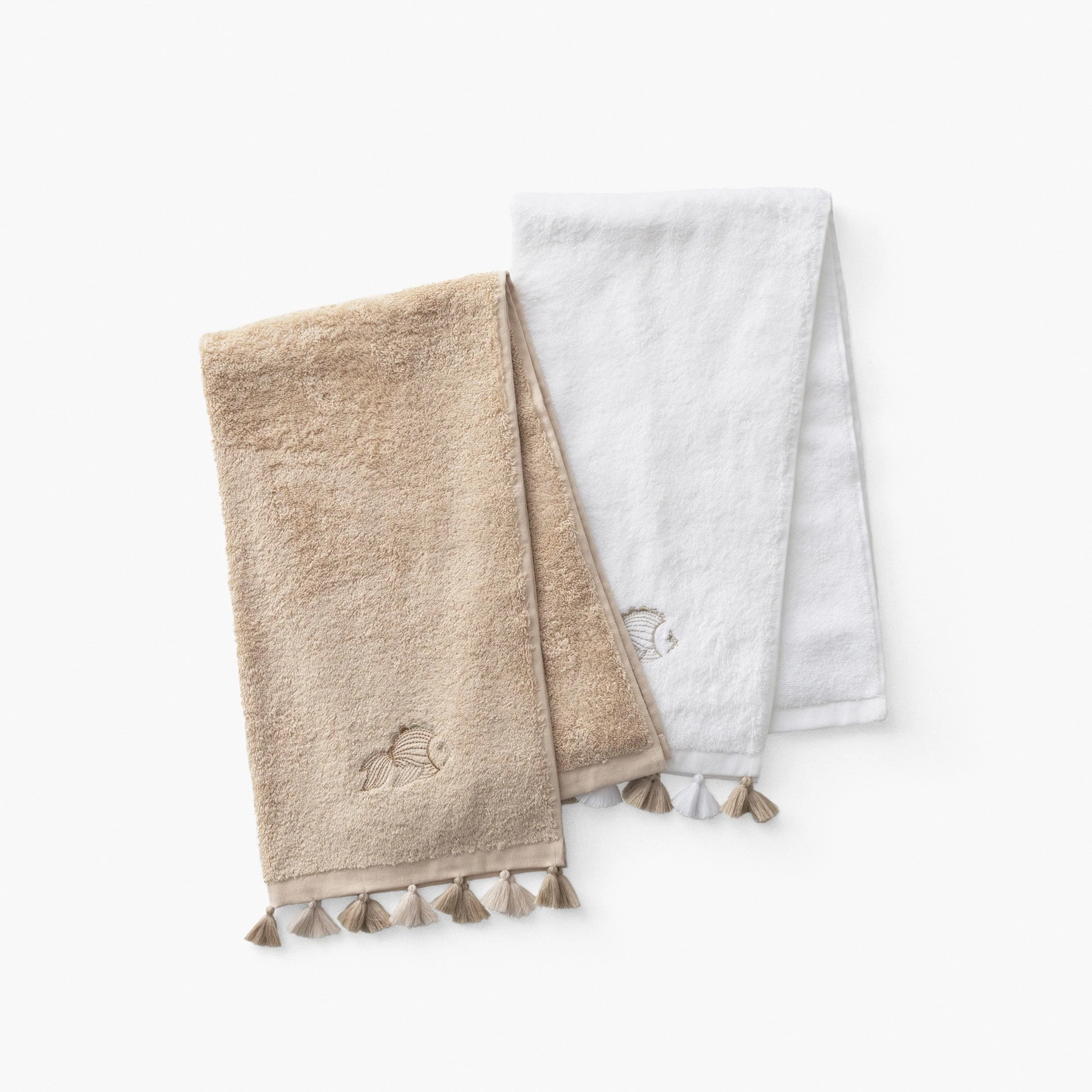 Amorgos Cotton Bath Towel - Beige - Image 5