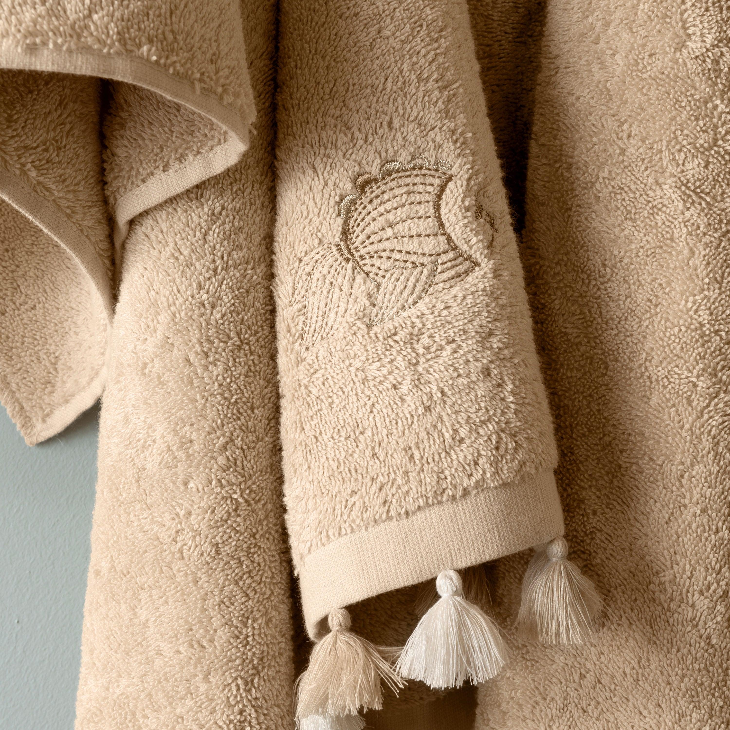 Amorgos Cotton Bath Towel - Beige - Image 8
