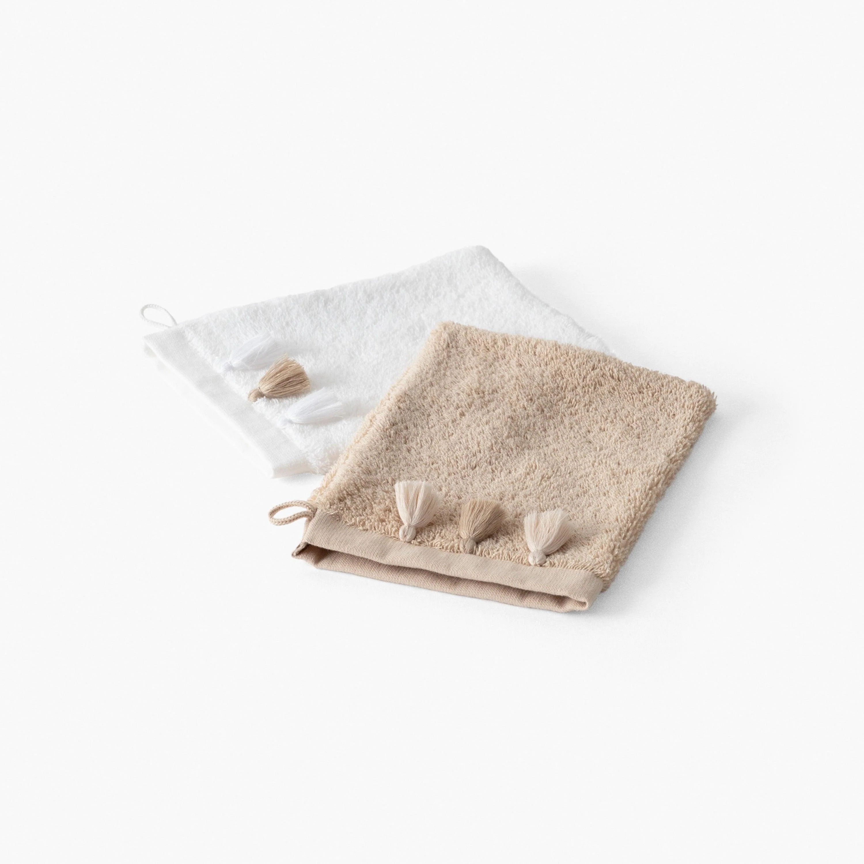 Amorgos Cotton Bath Glove - Beige - Image 4