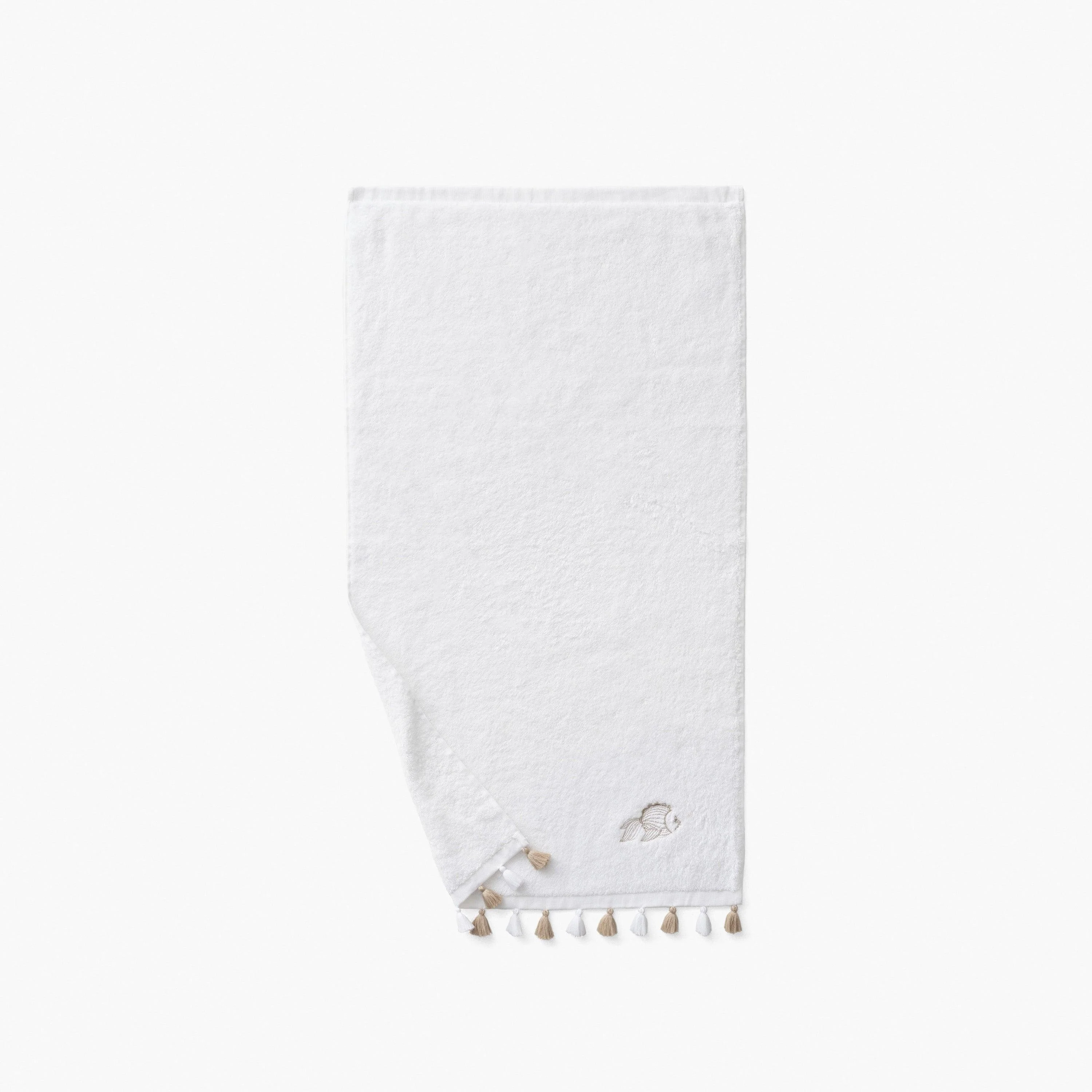Amorgos Cotton Bath Towel - White - Image 4