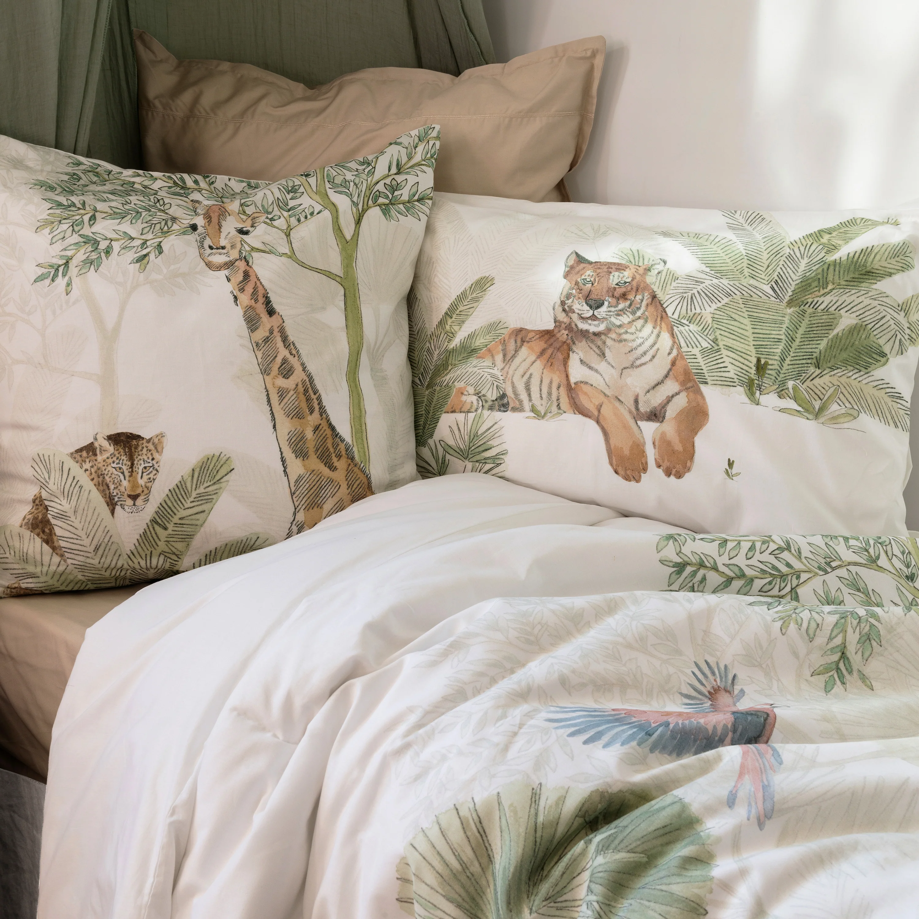 Anima Rectangular Organic Cotton Pillowcase - Multicolour - Image 3