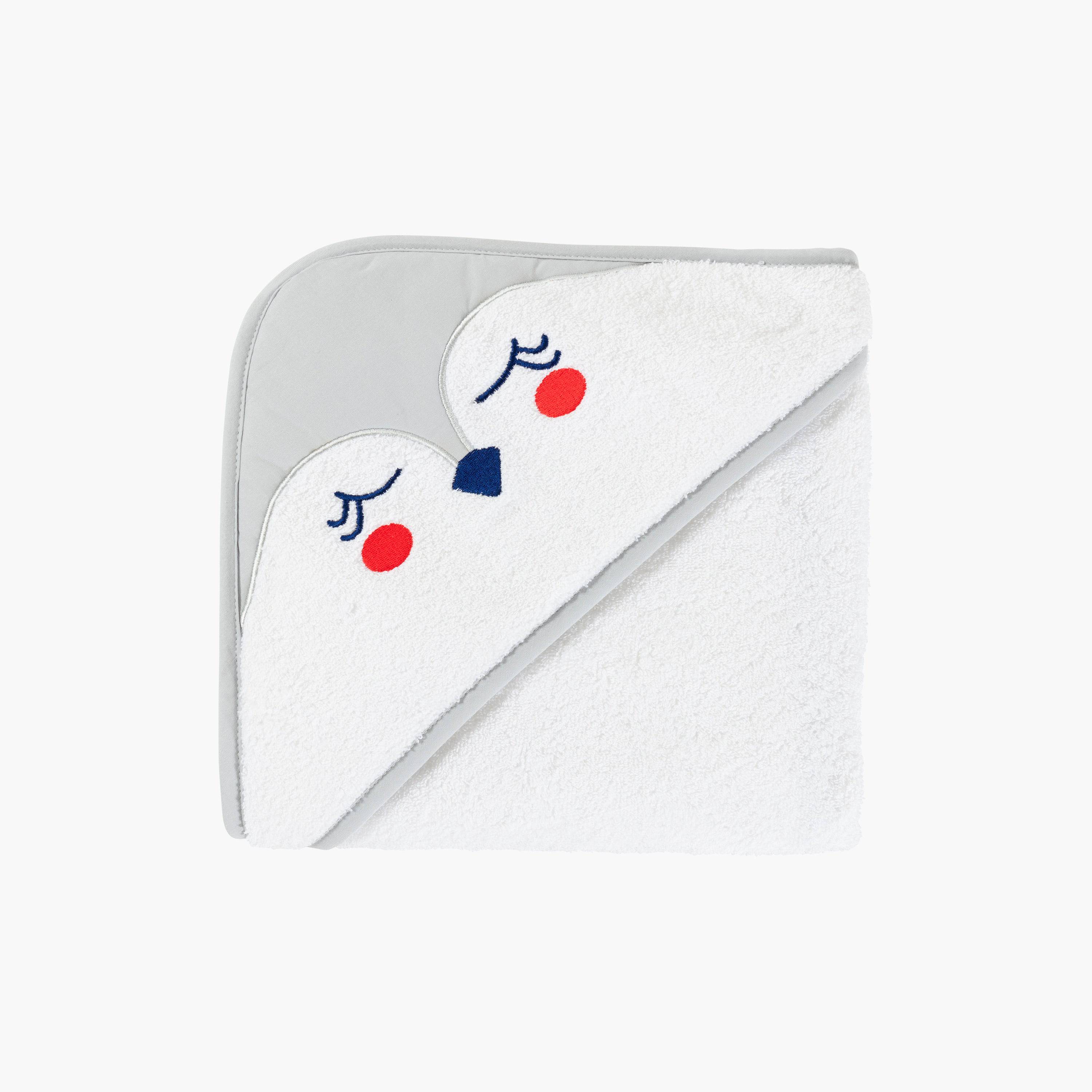 Artica white cotton bath cape