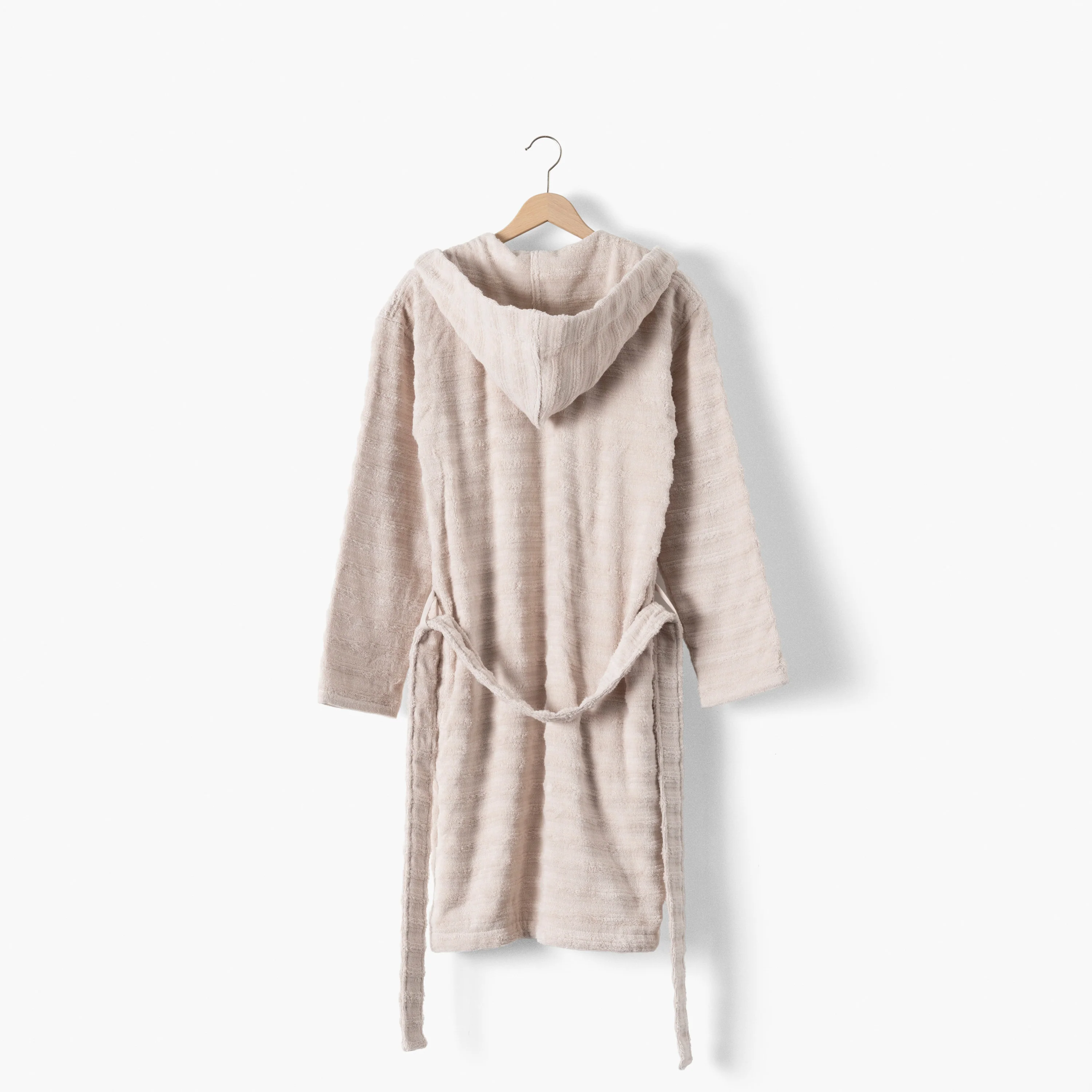 Aura Women's Cotton Bathrobe - Beige - Image 4