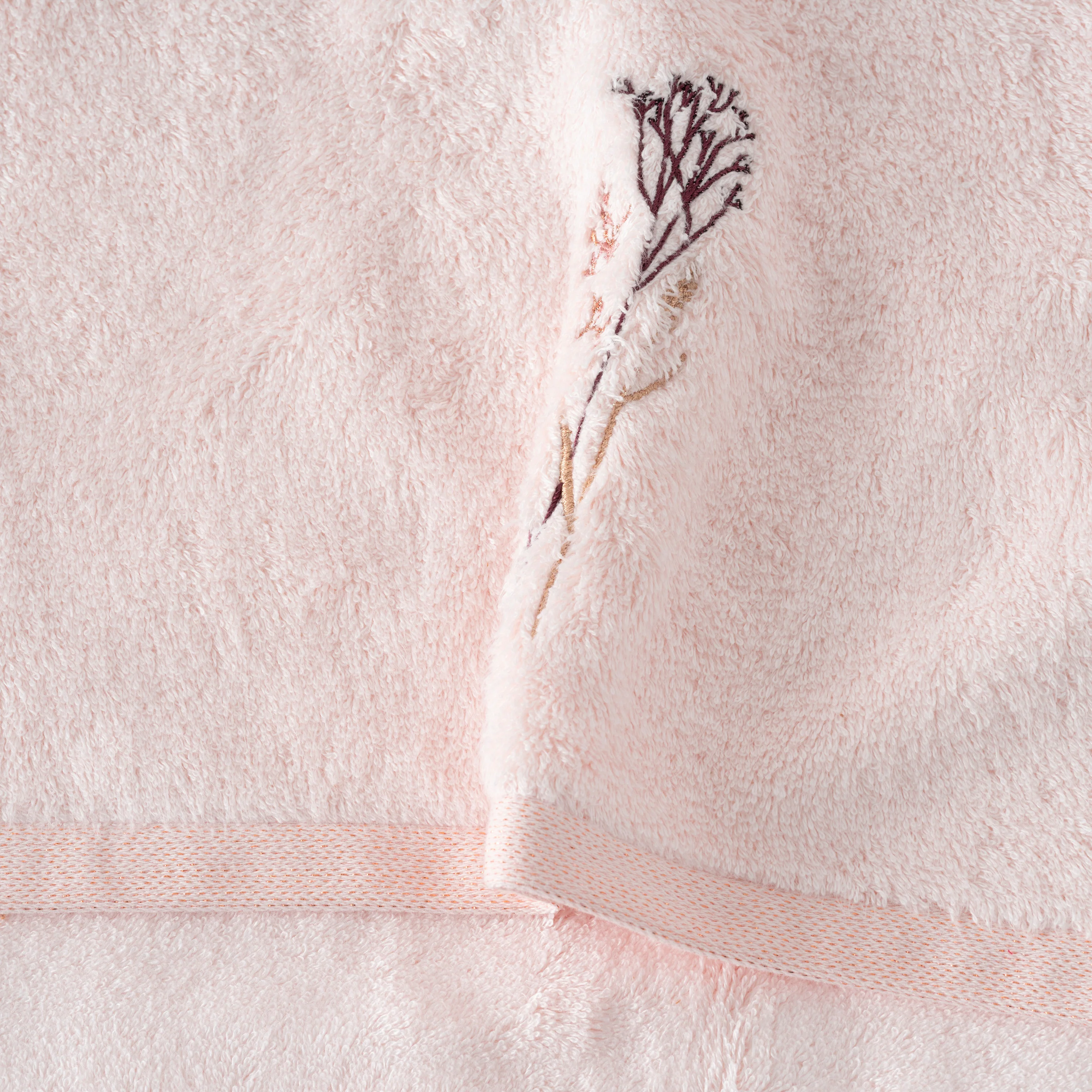 Aura Cotton & Bamboo Viscose Bath Towel - Nude - Image 8
