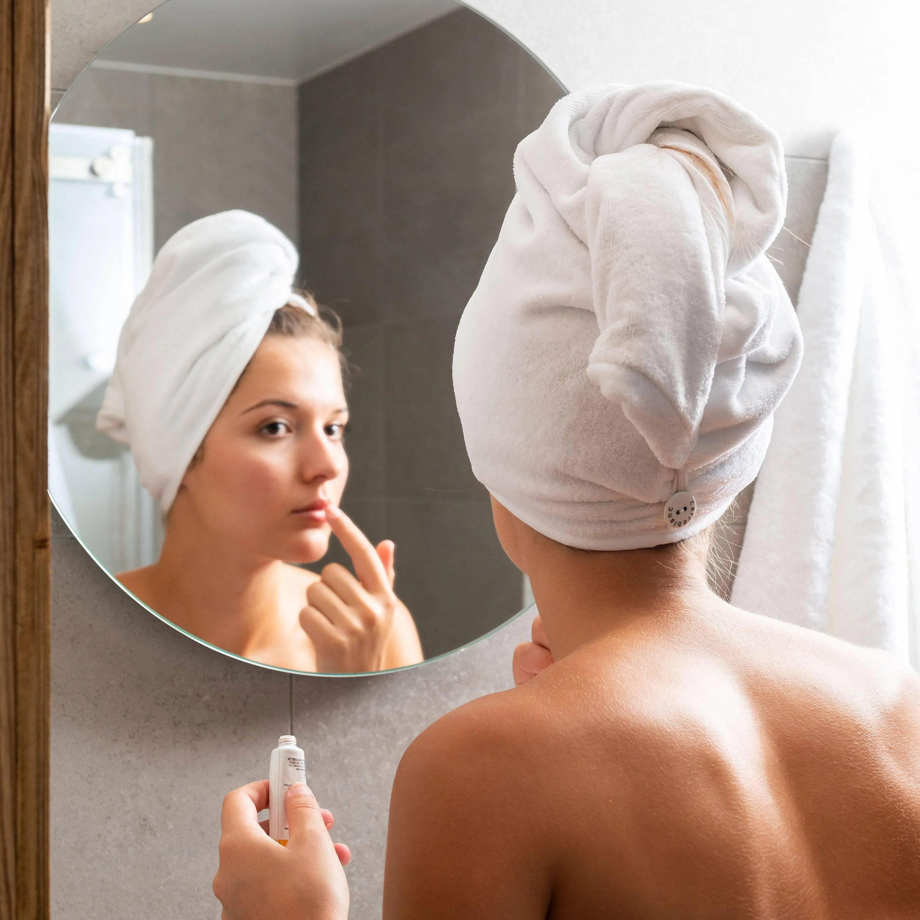 Naturelle Organic Cotton Hair Towel - Natural - Image 2