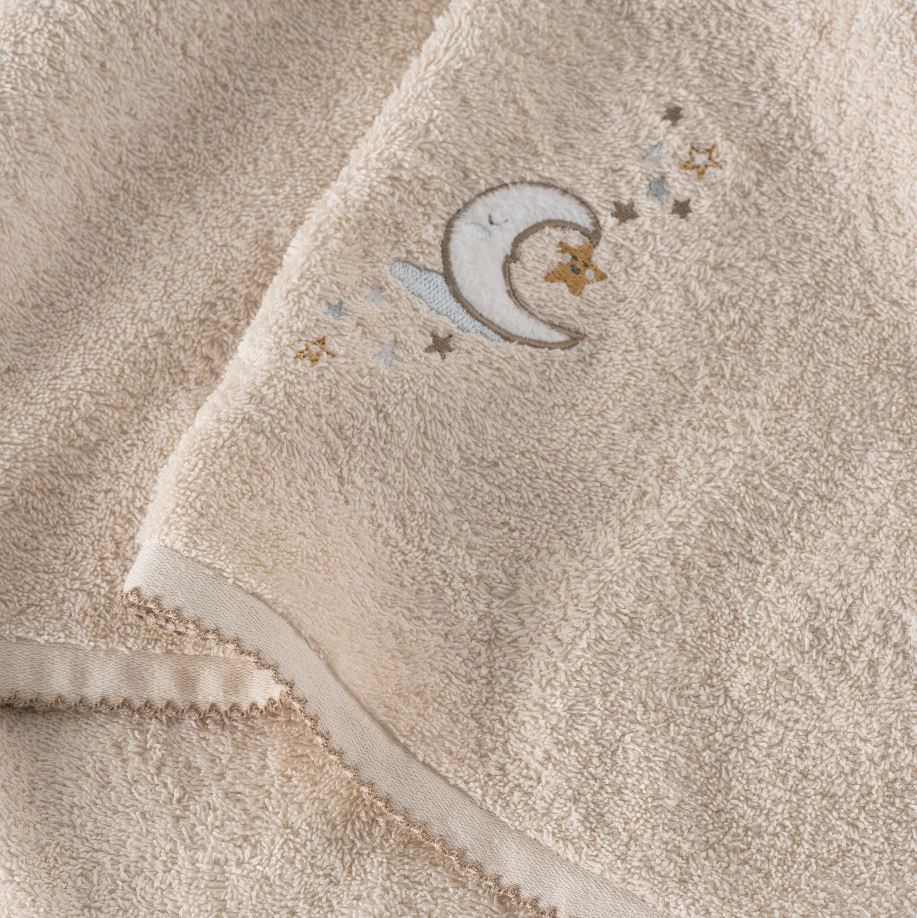 Bienvenue Organic Cotton Bath Towel - Natural Beige - Image 4