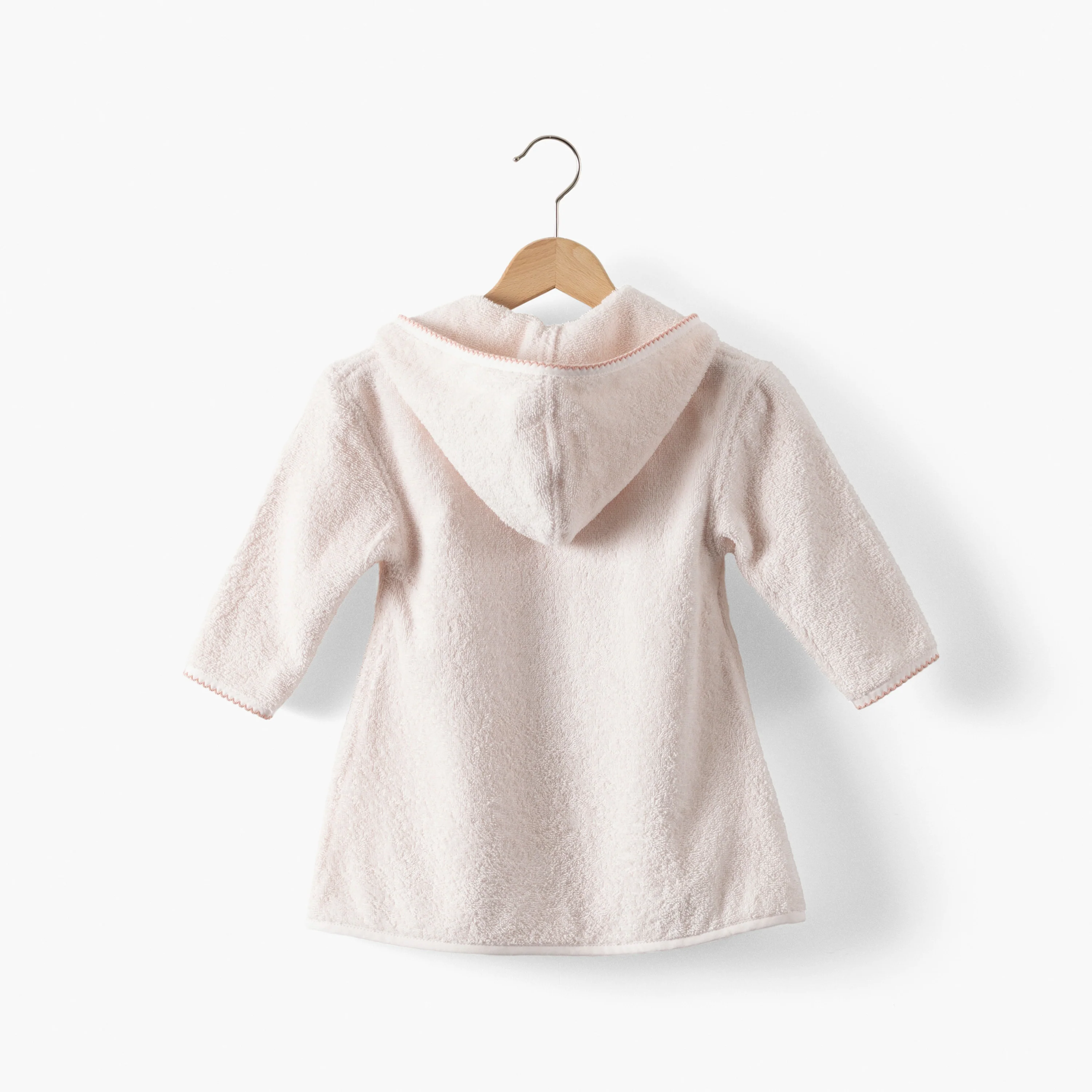 Bienvenue Children's Organic Cotton Bathrobe - Nude Pink - Image 4