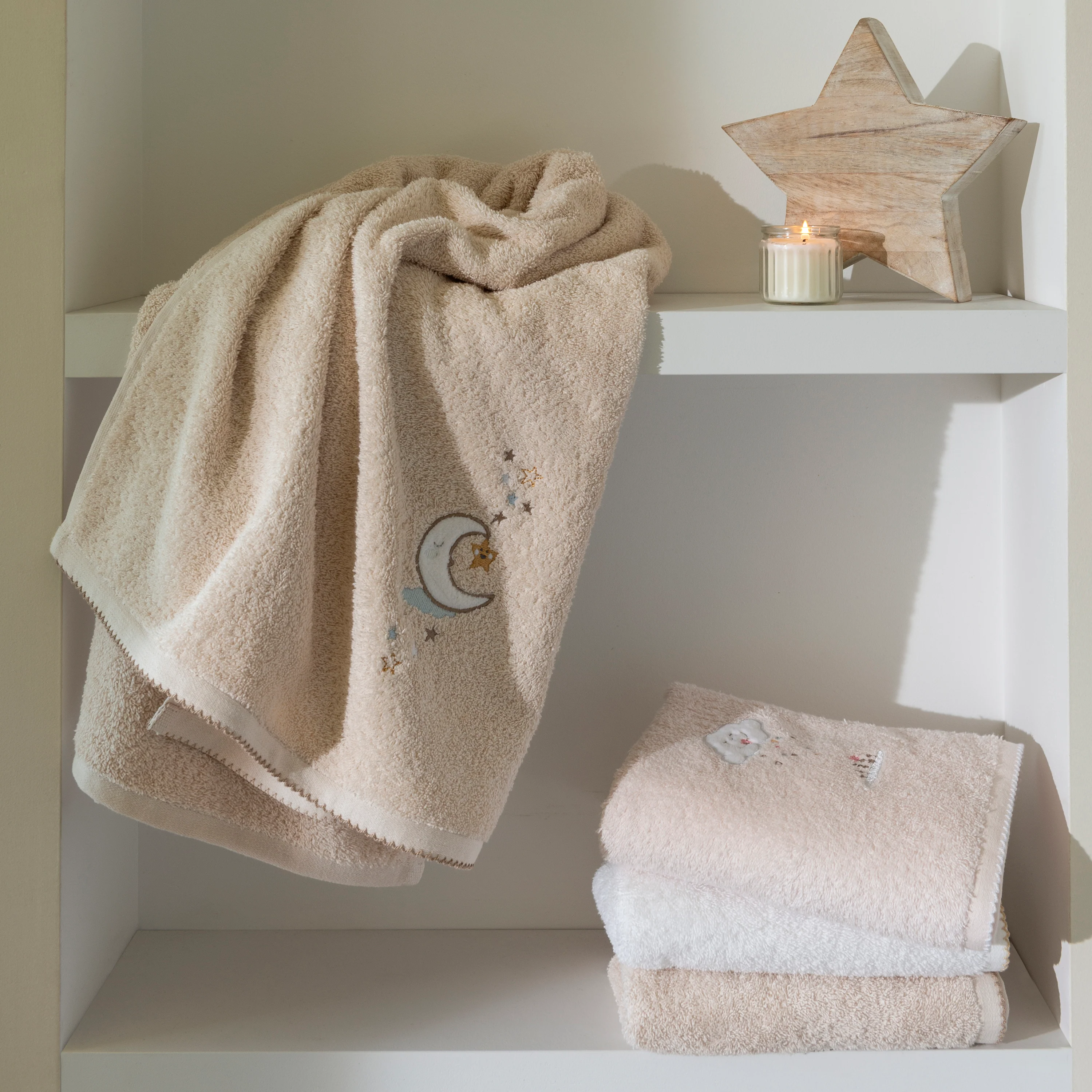 Bienvenue Cotton Bath Towel - Rose - Image 2