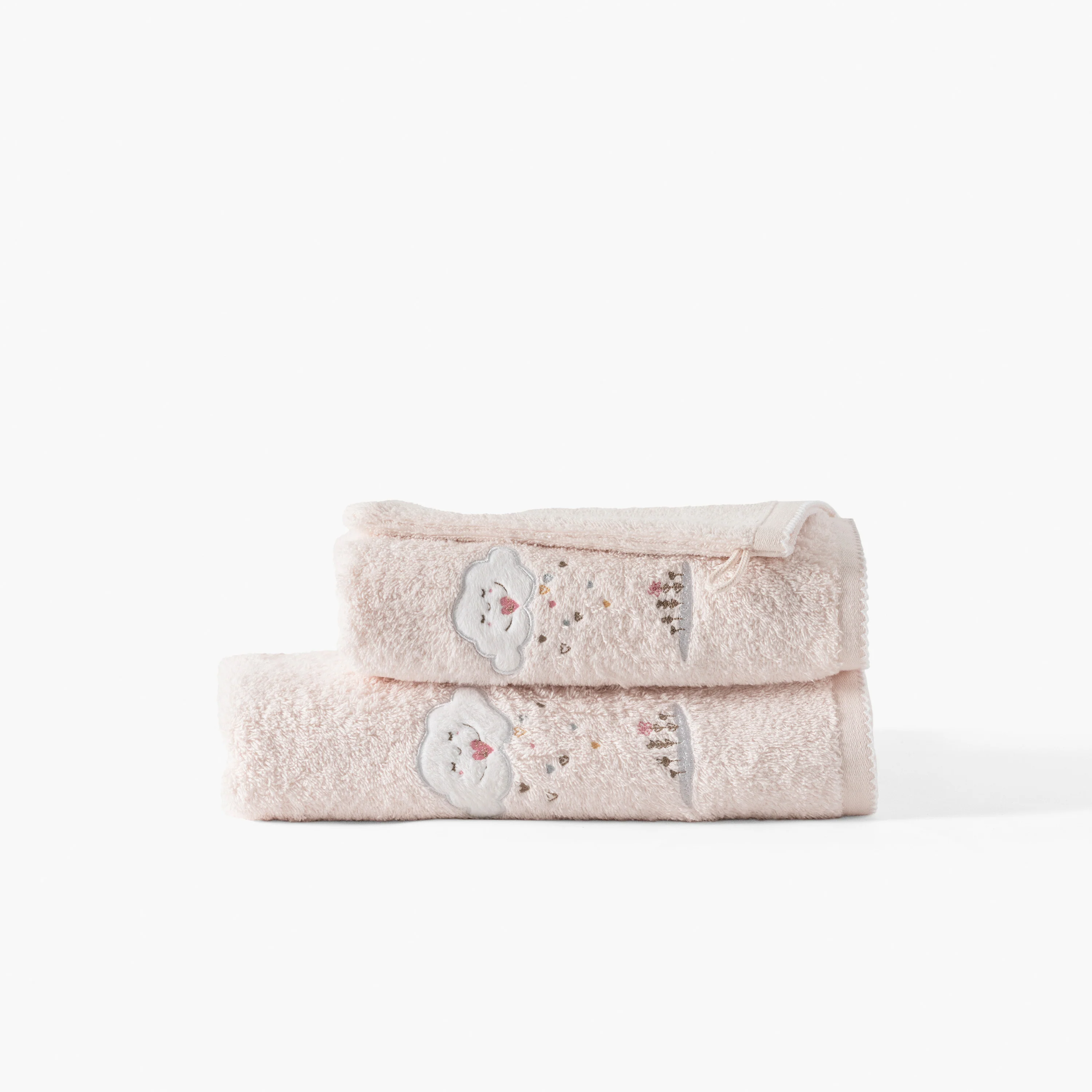 Bienvenue Cotton Bath Towel - Rose - Image 5