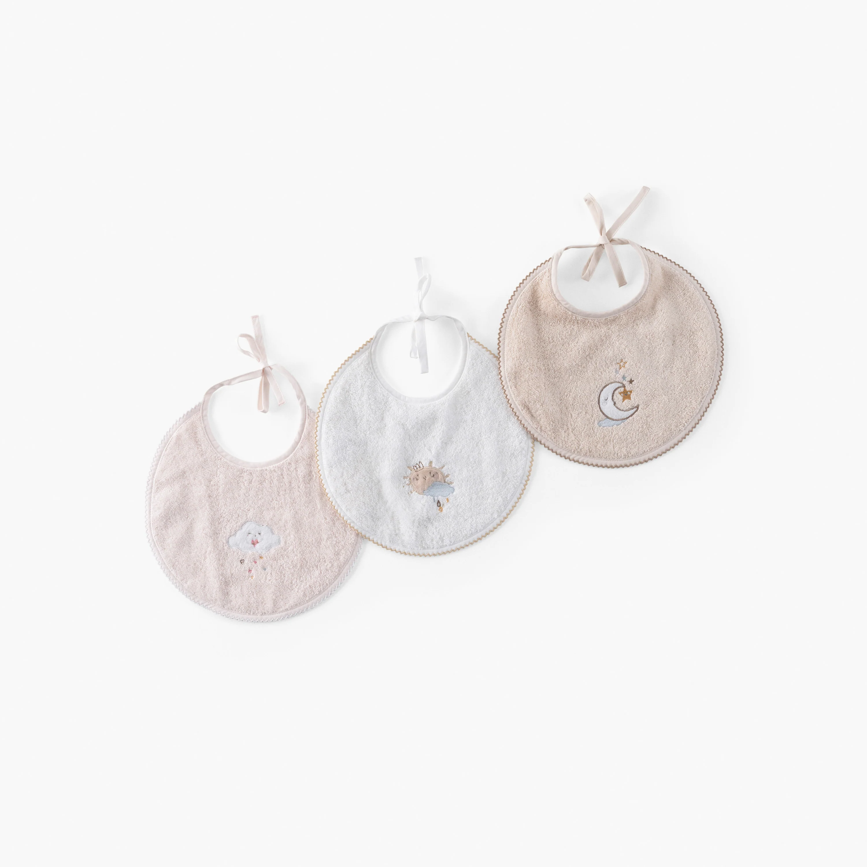 Bienvenue Organic Cotton Bib - Rose - Image 4