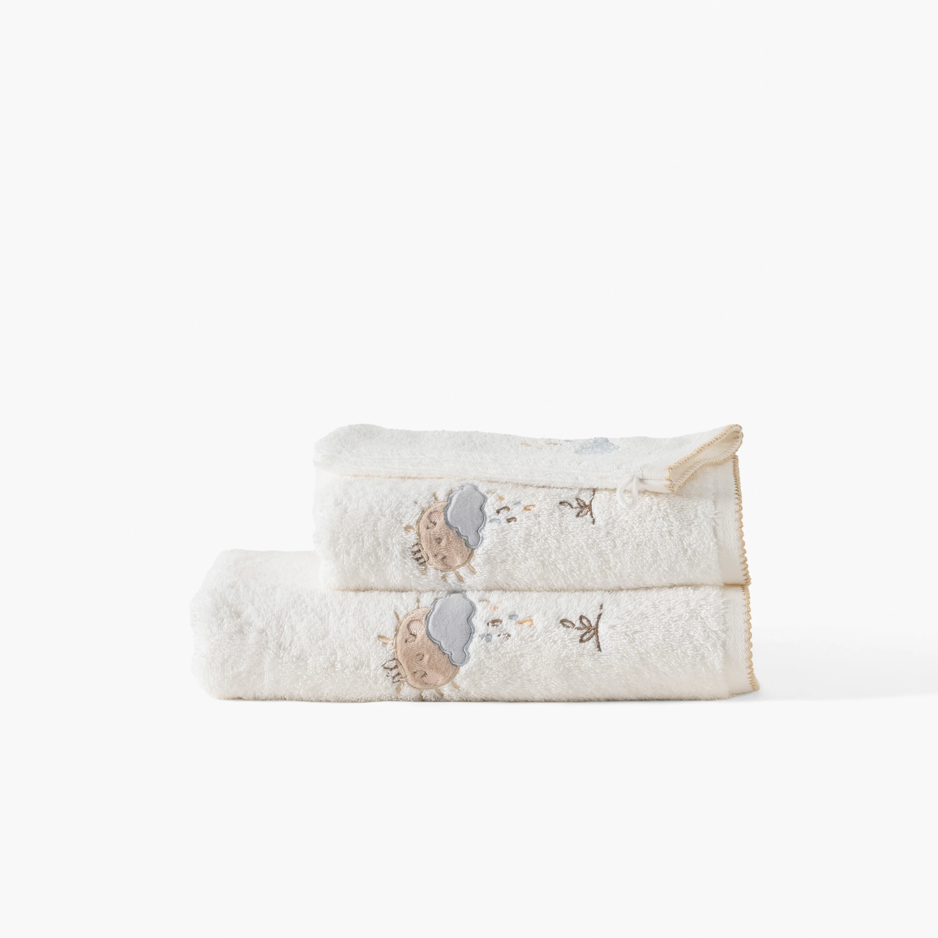 Bienvenue Organic Cotton Bath Towel - White - Image 5