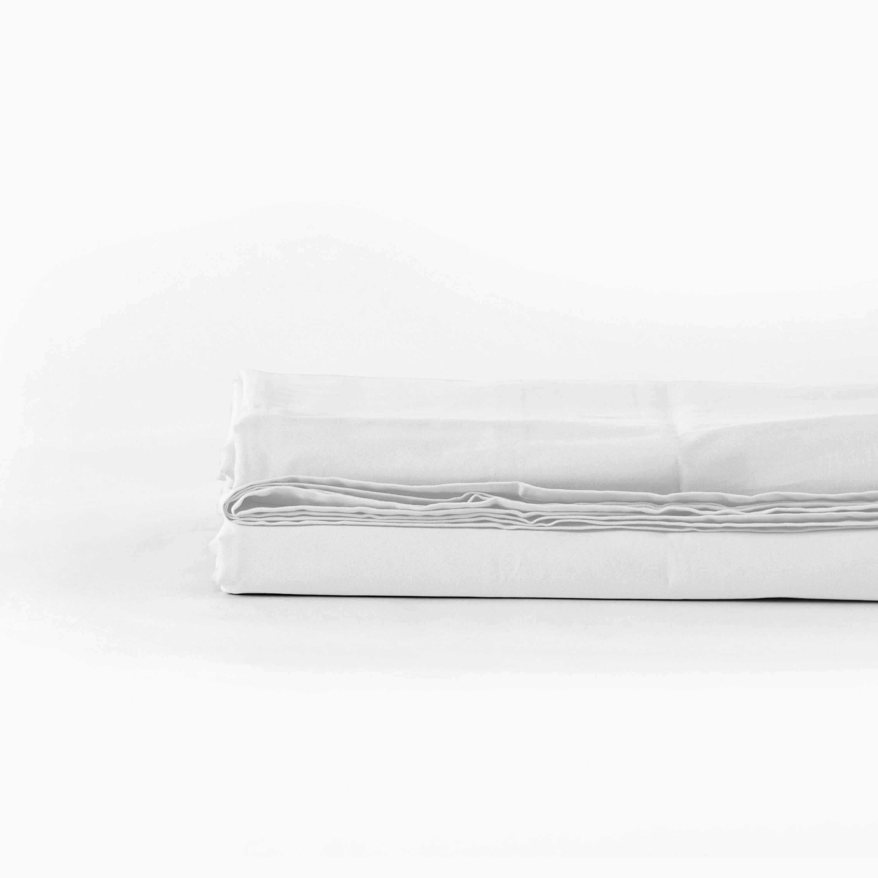 Quartz Organic Cotton Flat Sheet - White - Image 2