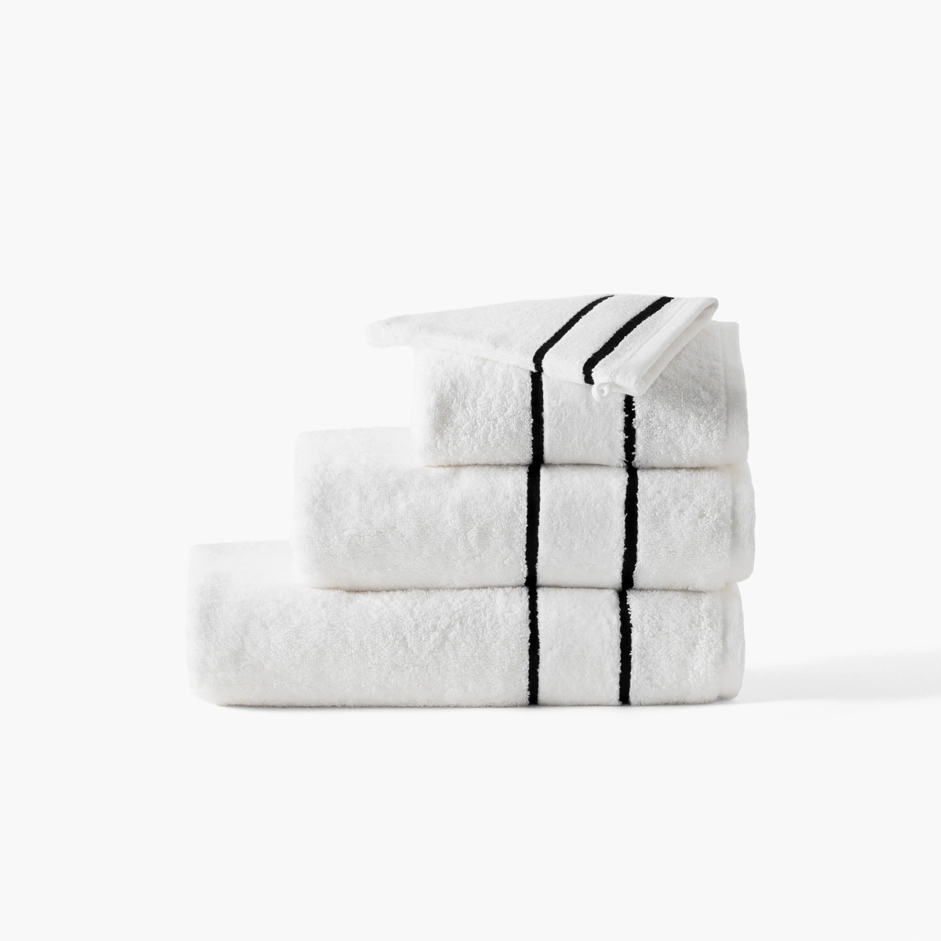 Danaide Cotton Bath Towel - White - Image 5