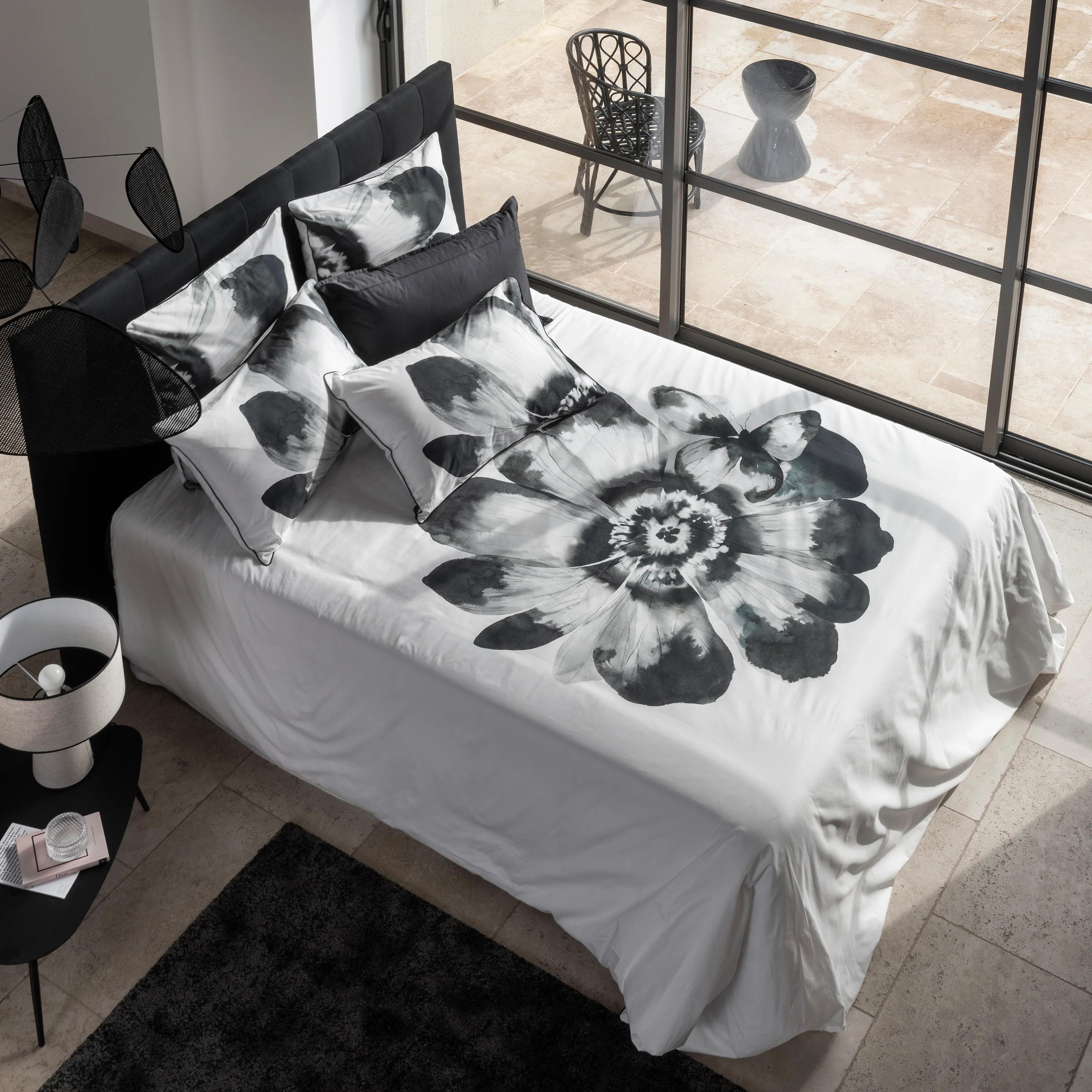Danaide Cotton Duvet Cover - White