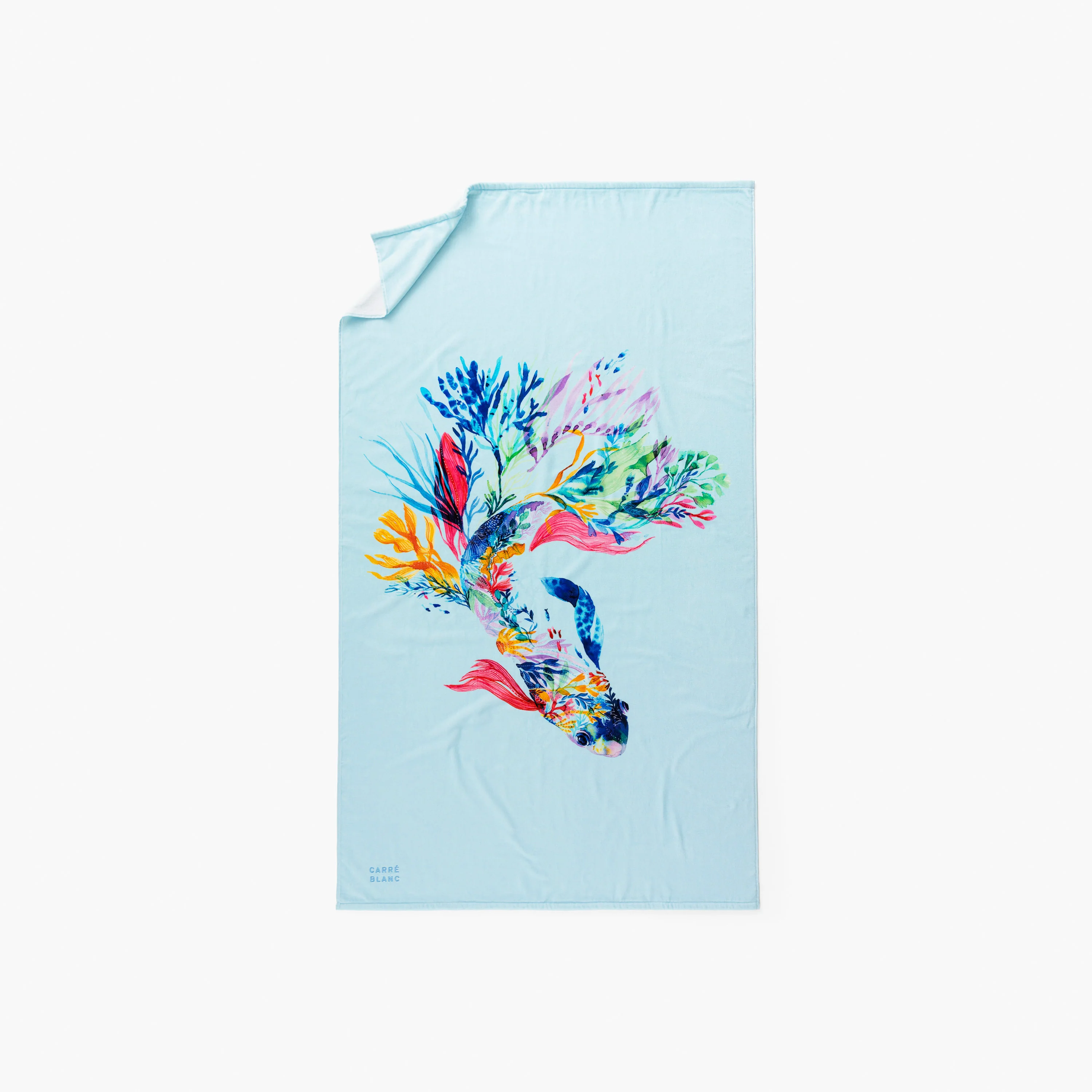 Demilune Cotton Beach Towel - Blue - Image 3