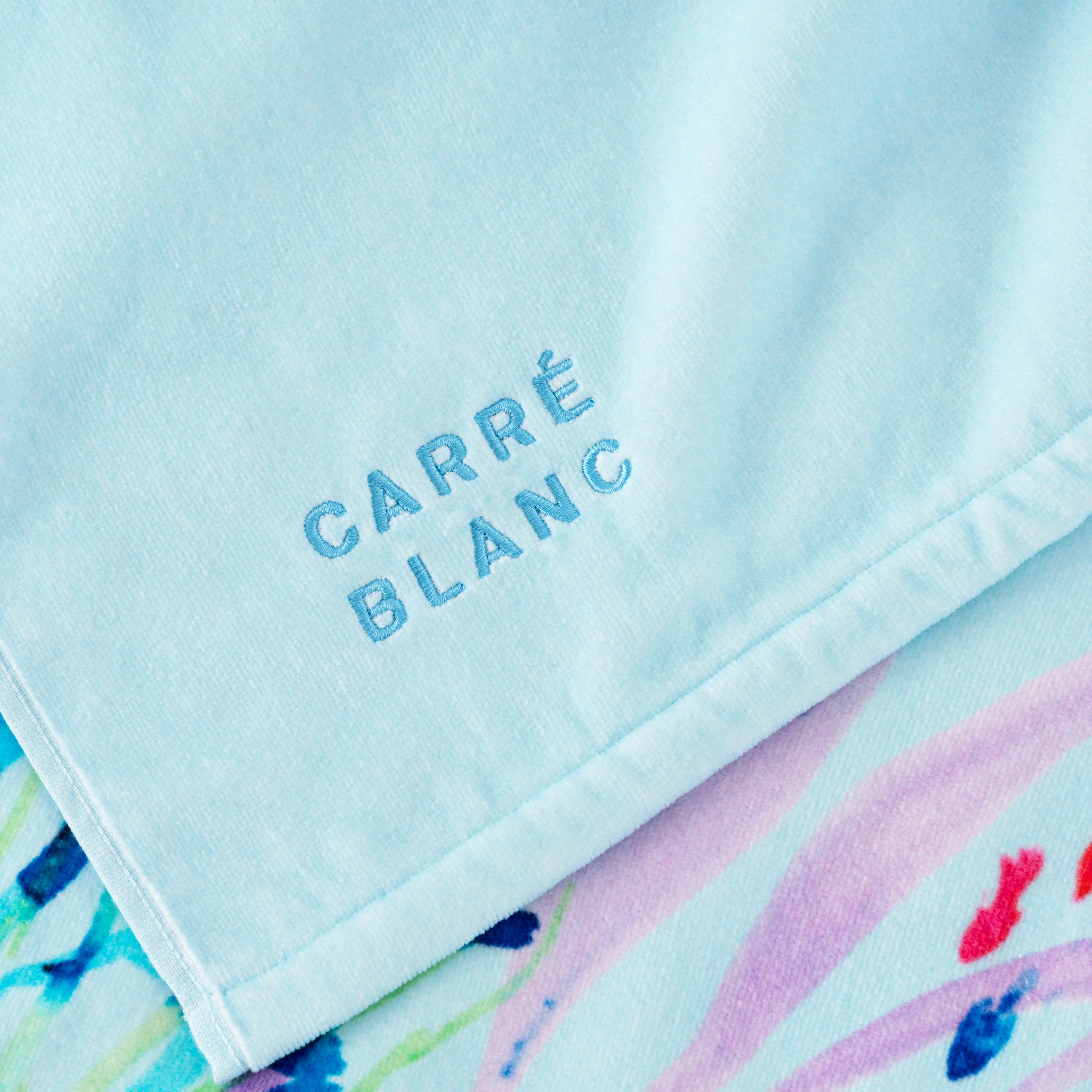 Demilune Cotton Beach Towel - Blue - Image 5