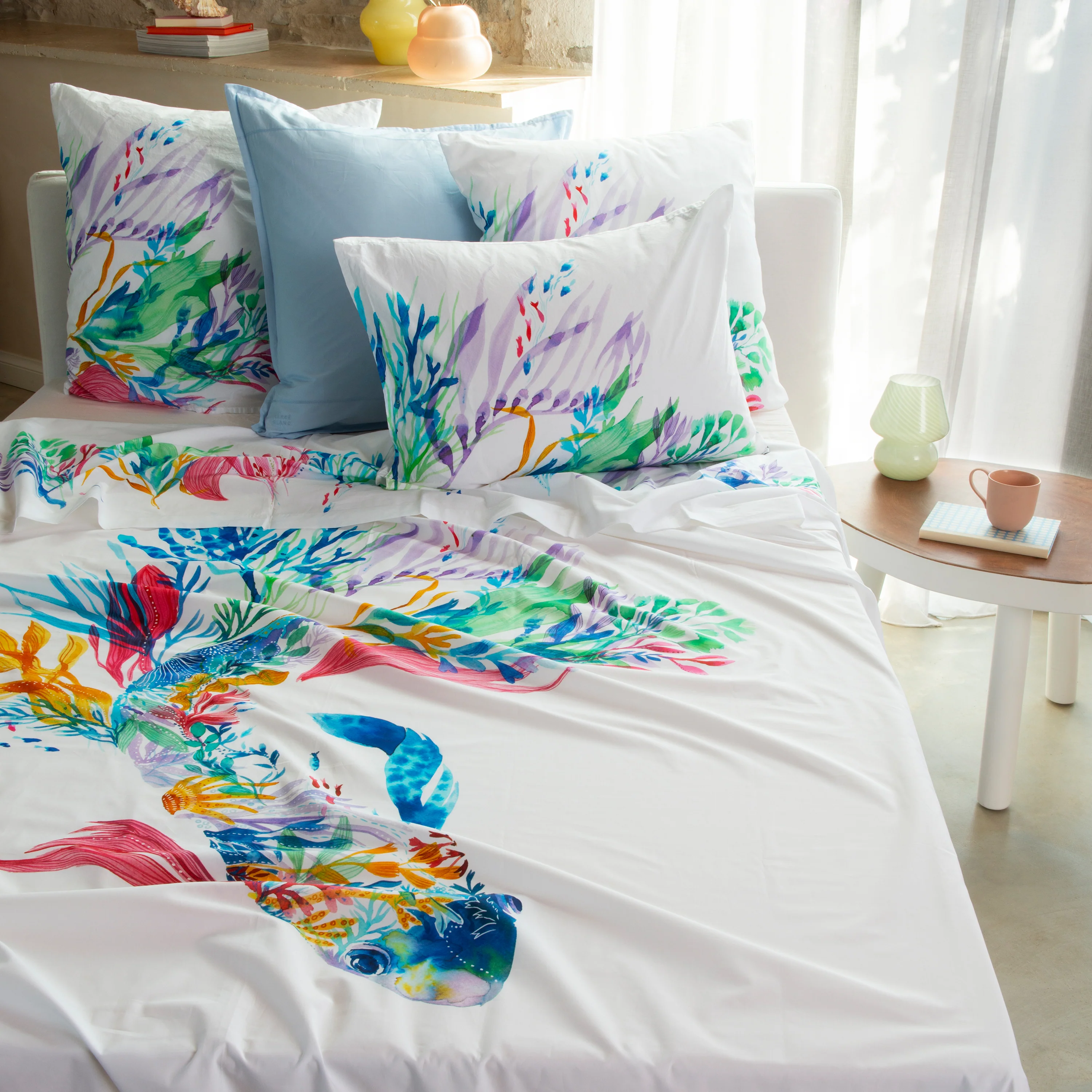 Demilune Cotton Flat Sheet - Multicolour - Image 2