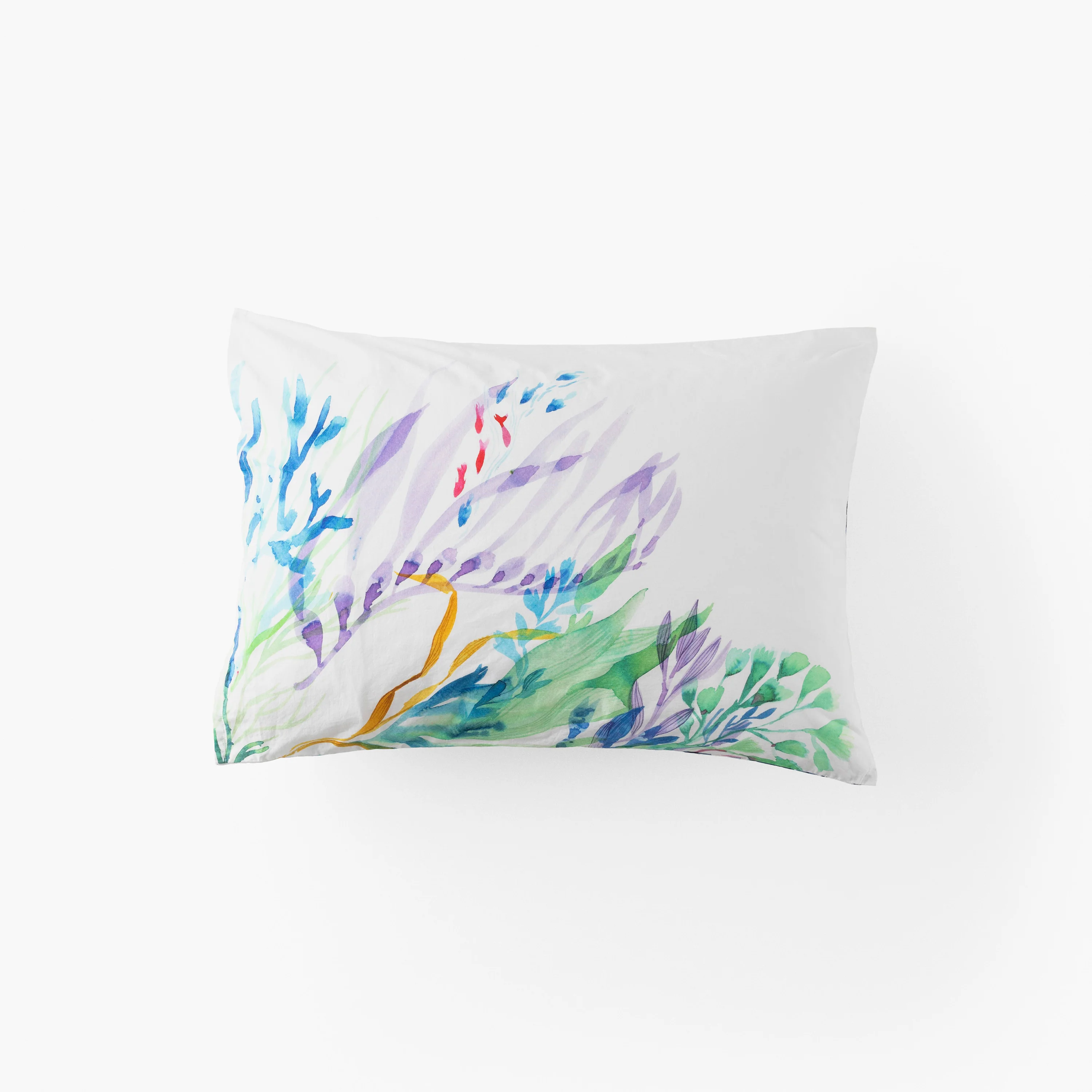 Demilune Rectangular Cotton Pillowcase - Multicolour - Image 2