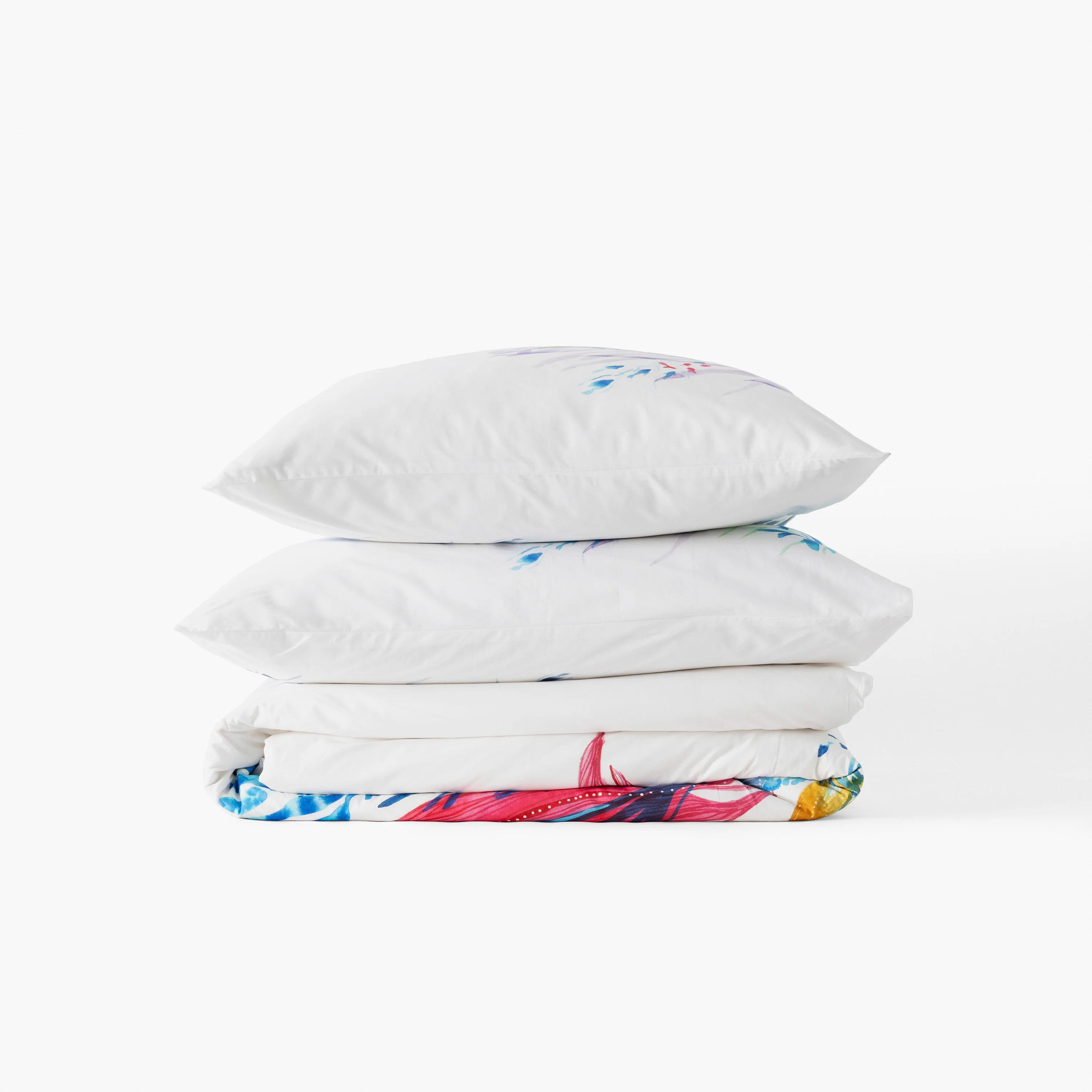 Demilune Reversible Cotton Duvet Cover - Multicolour - Image 8