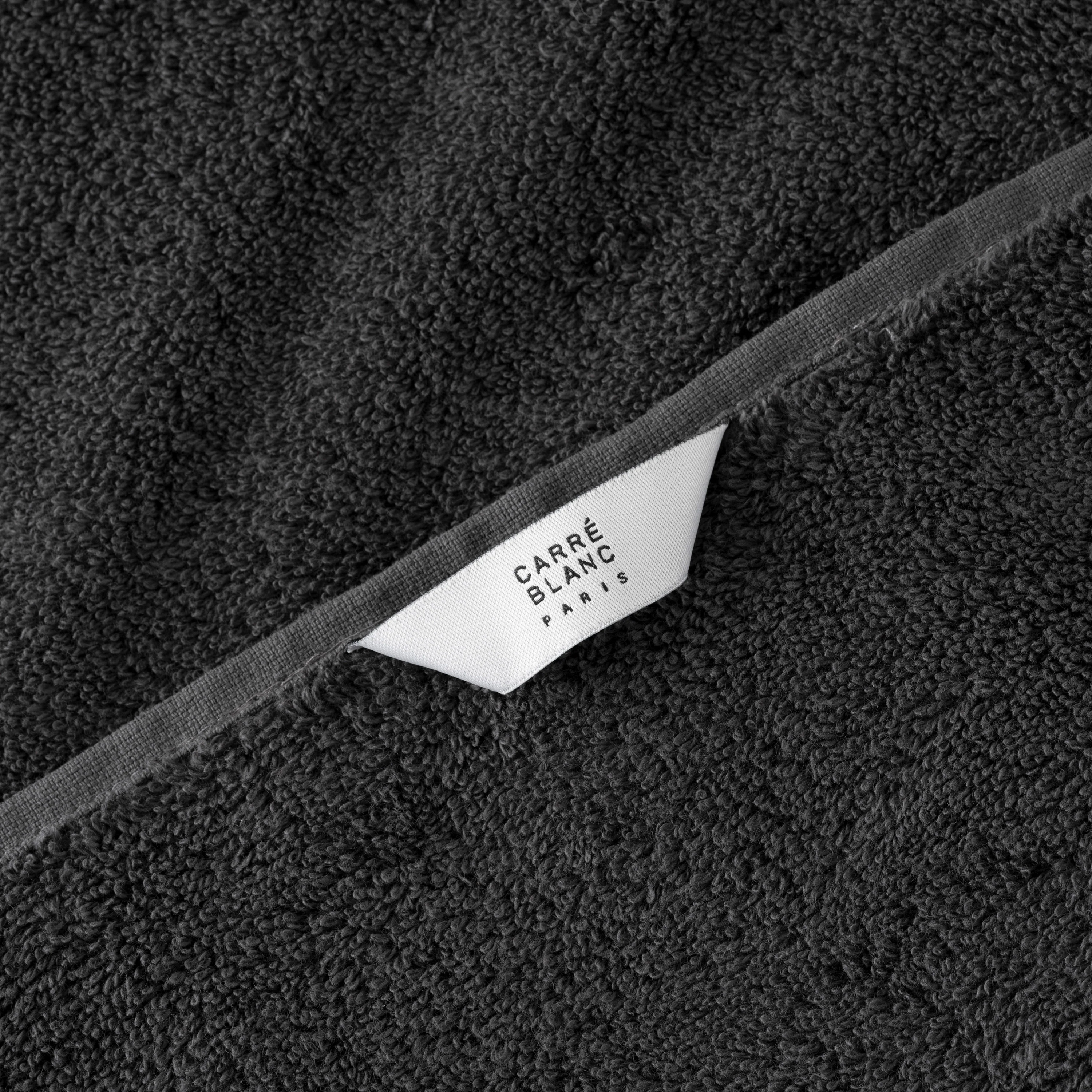 Dotsy Cotton Bath Towel - Coal - Image 4