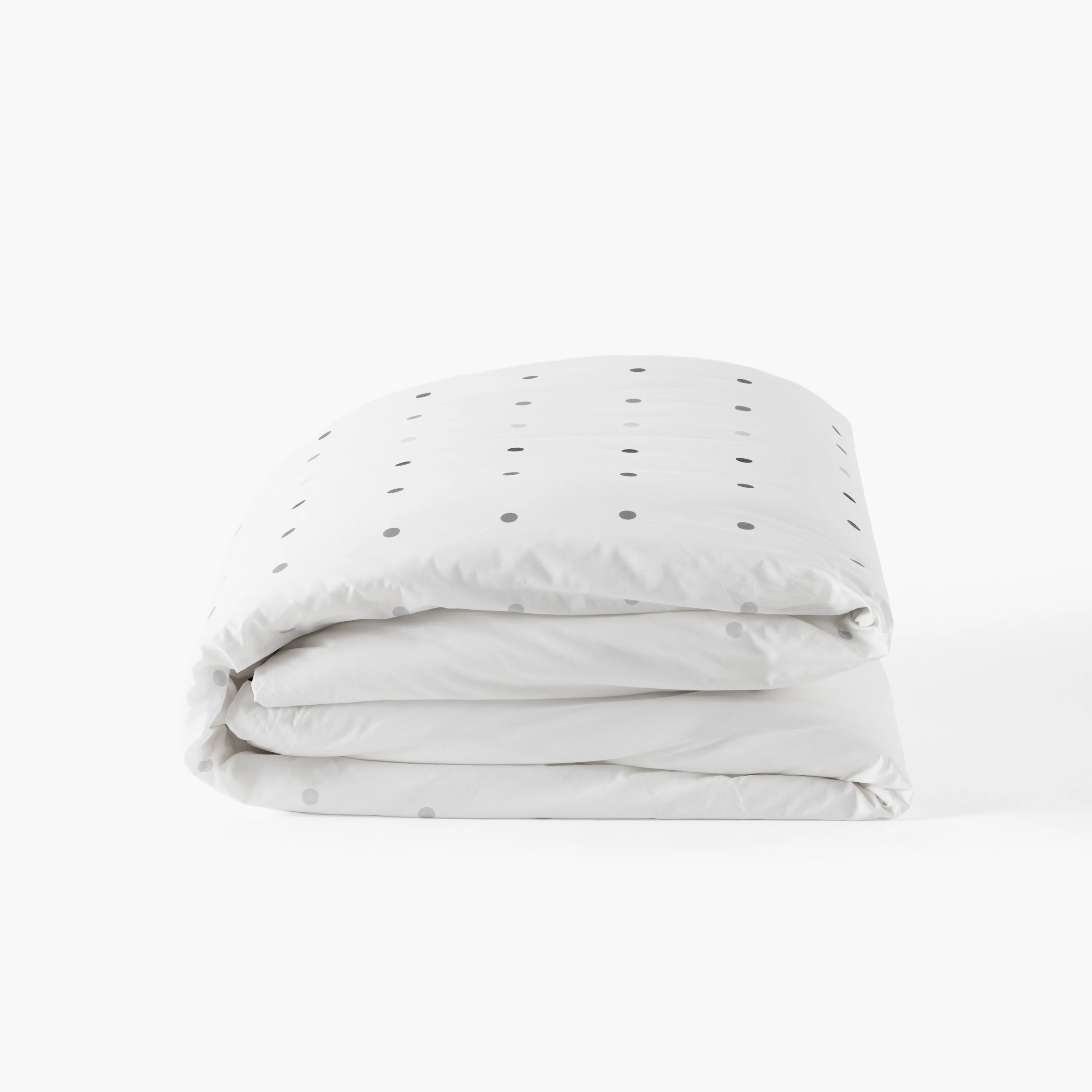 Dotsy Cotton Duvet Cover - White - Image 2