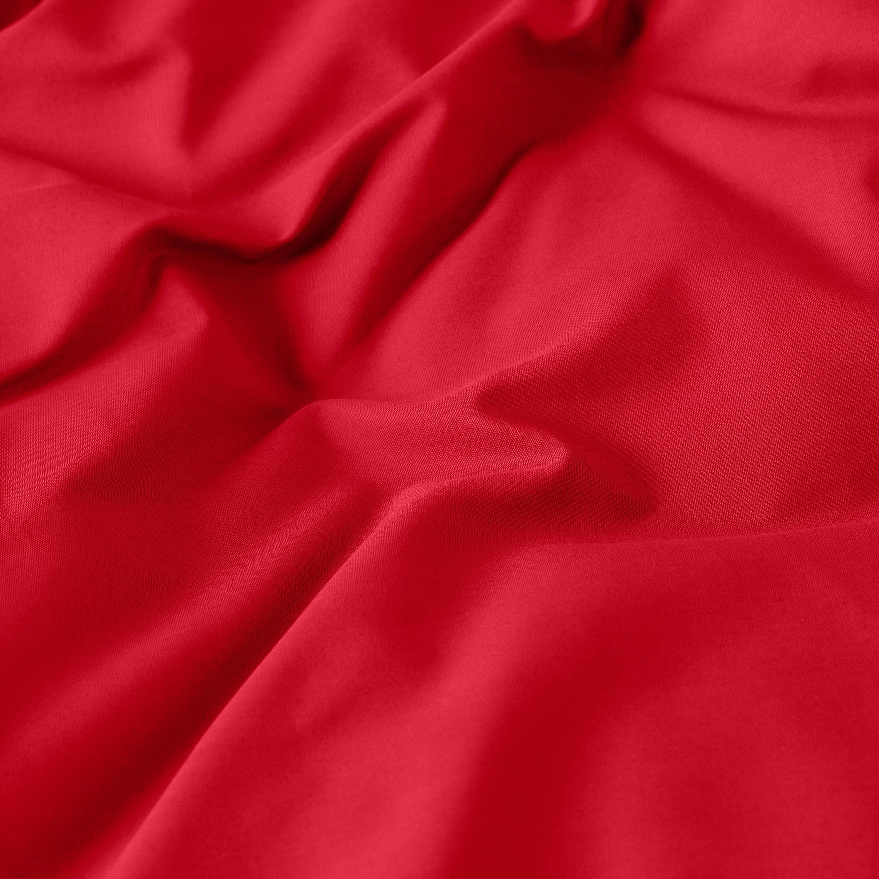 Neo Cotton Percale Duvet Cover - Red - Image 3