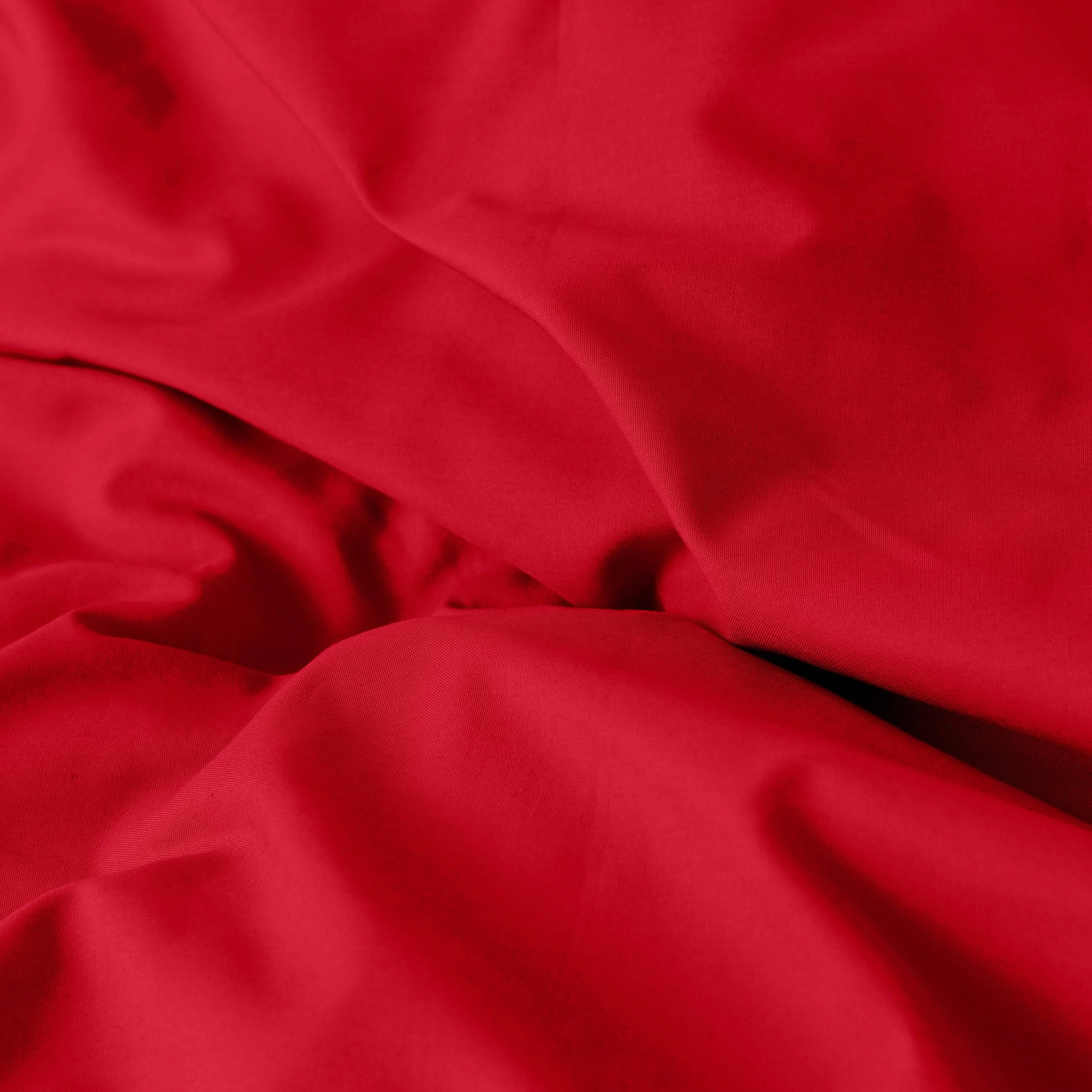 Neo Cotton Percale Duvet Cover - Red - Image 4