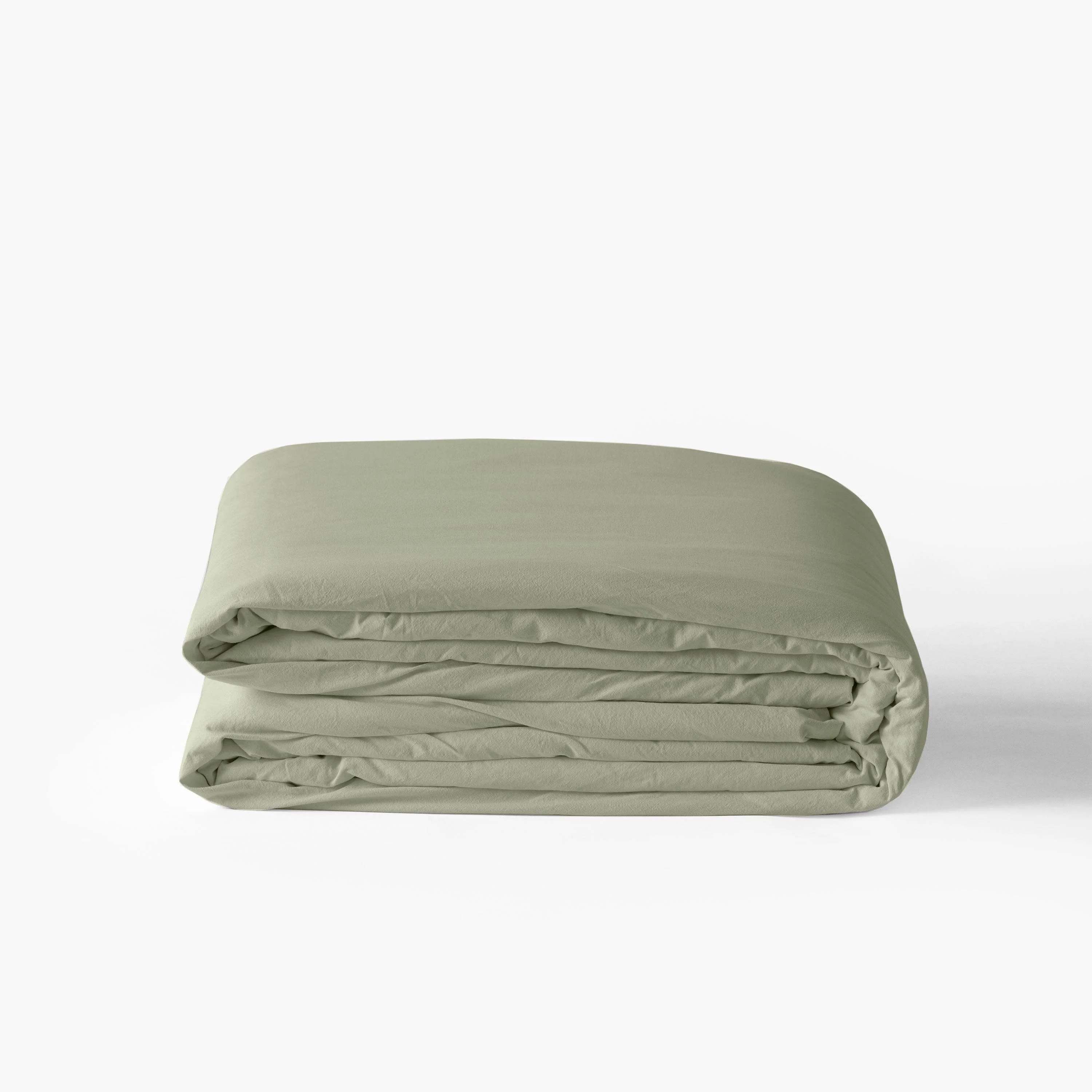Souffle Organic Cotton Duvet Cover - Sage