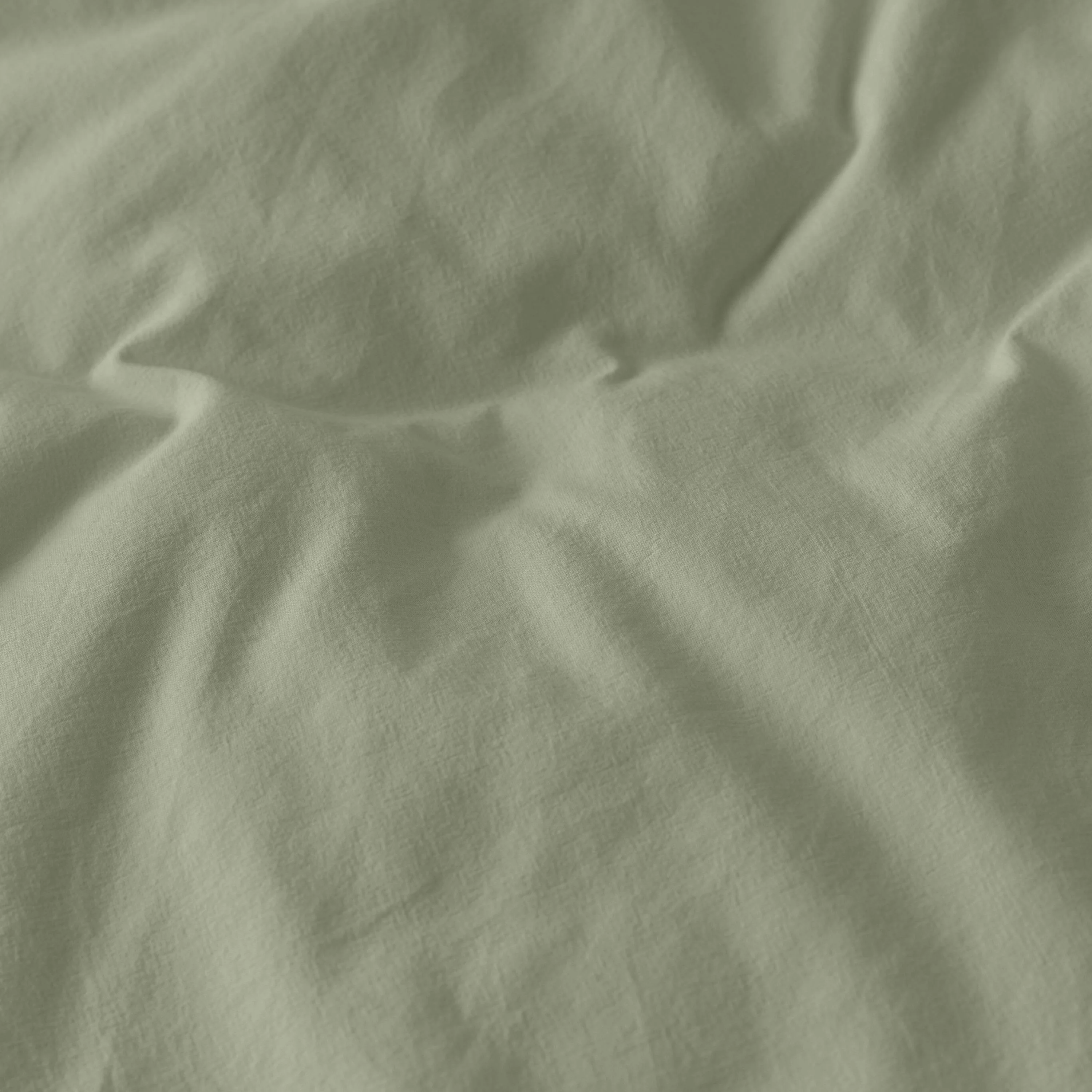 Souffle Organic Cotton Duvet Cover - Sage - Image 5