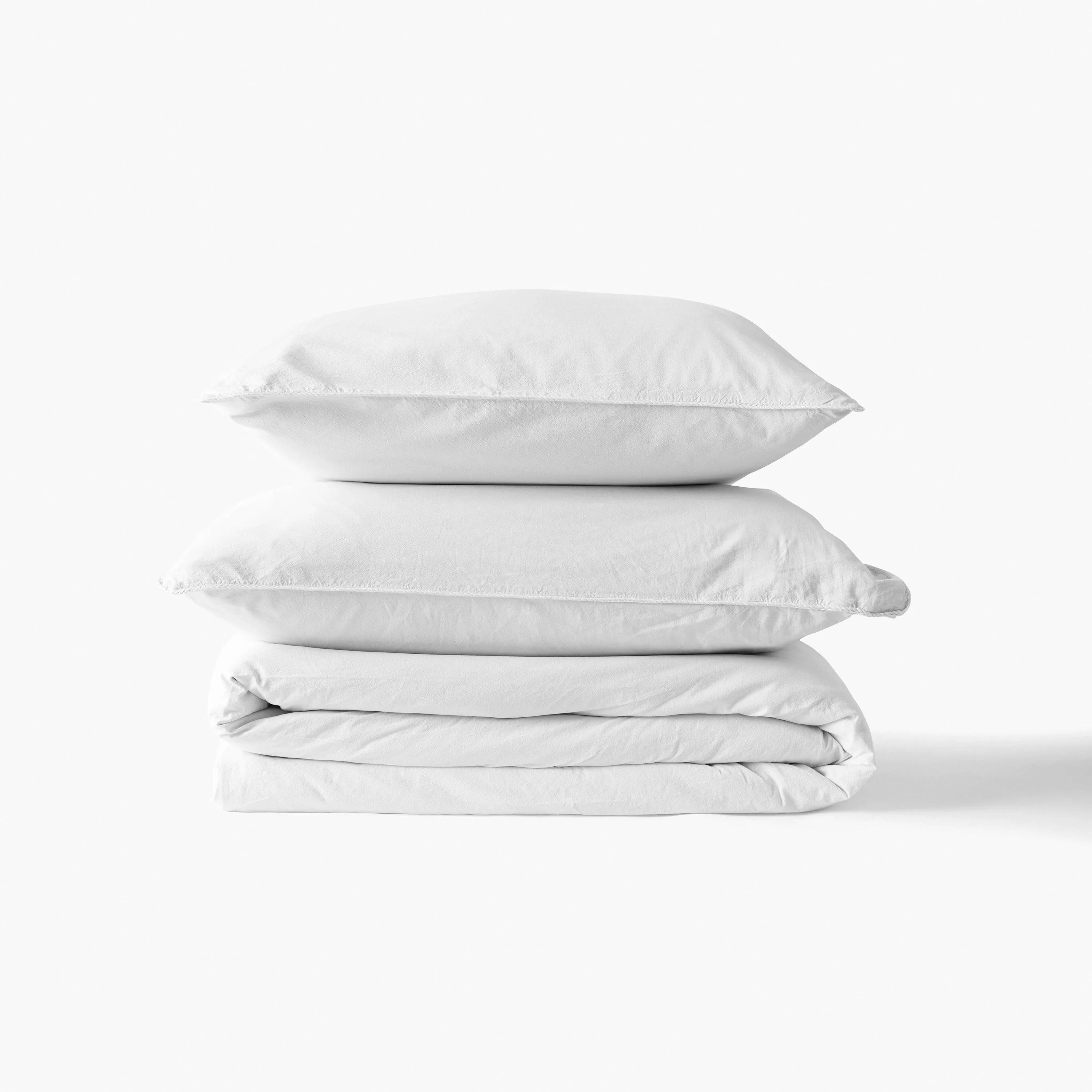 Souffle Organic Cotton Duvet Cover - White - Image 4