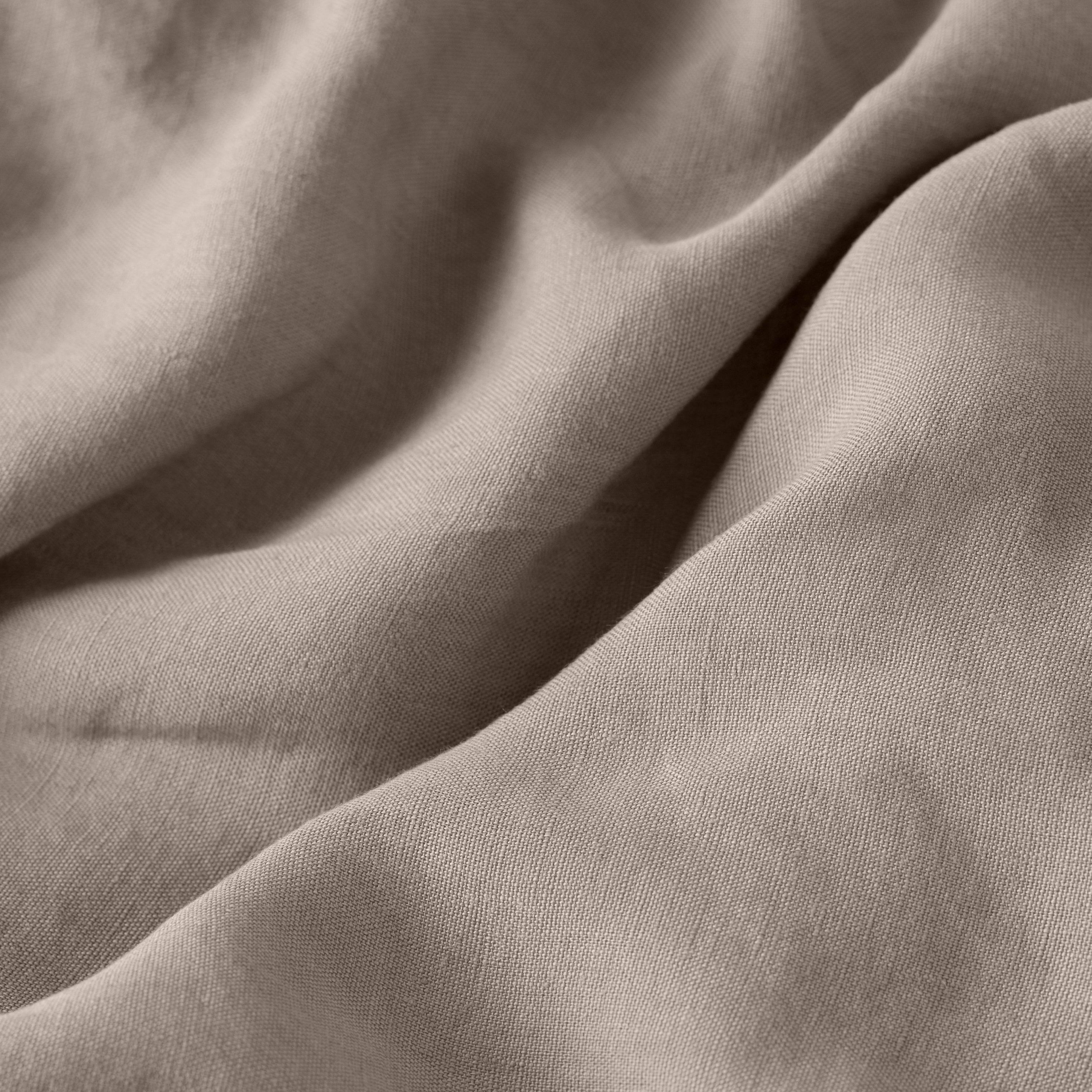 Songe Linen & Washed Cotton Duvet Cover - Beige - Image 4