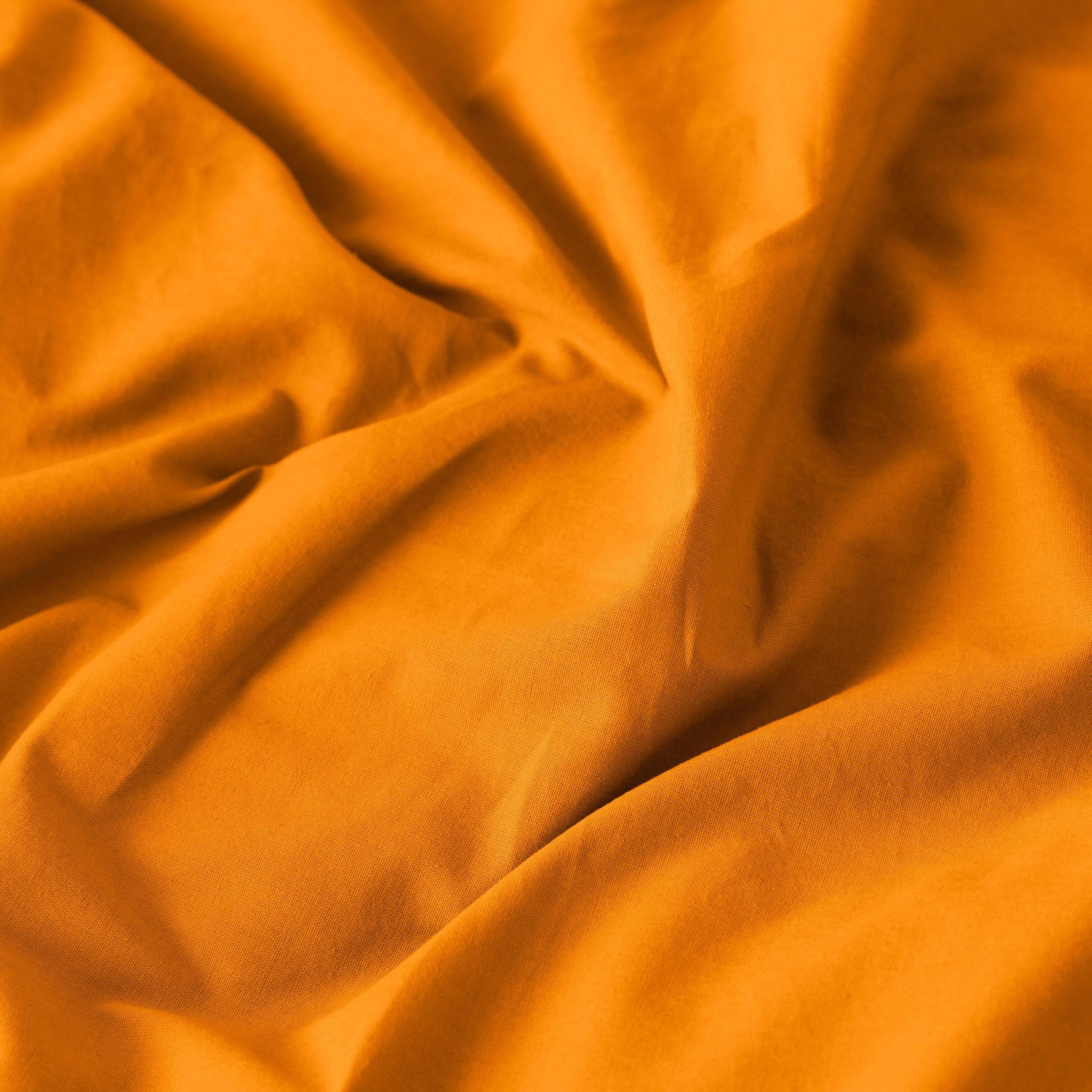 Songe Linen and Cotton Duvet Cover - Turmeric - Image 4