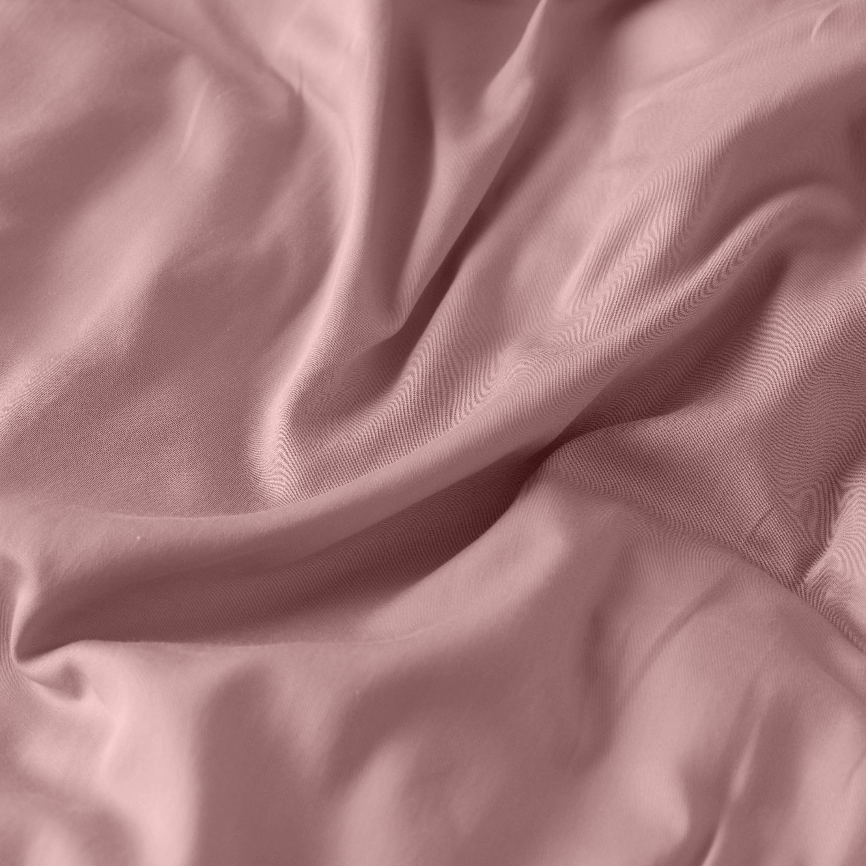 Quartz Organic Cotton Sateen Duvet Cover - Blush - Image 3