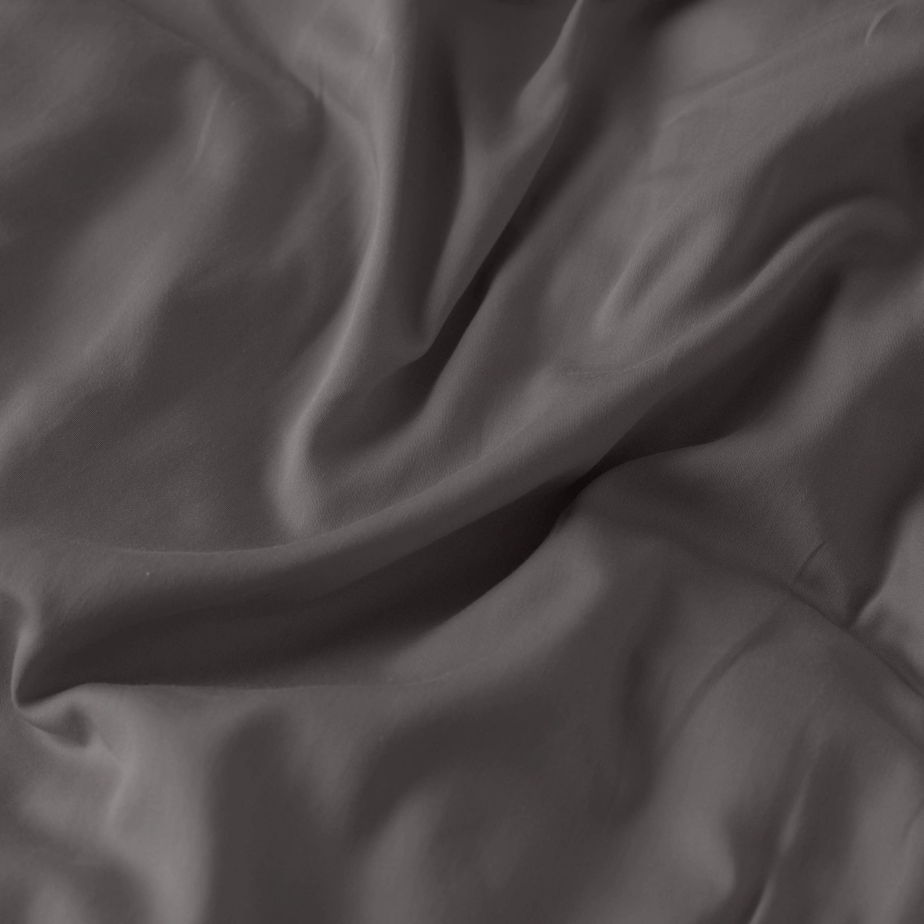 Quartz Organic Cotton Sateen Duvet Cover - Pebble - Image 4