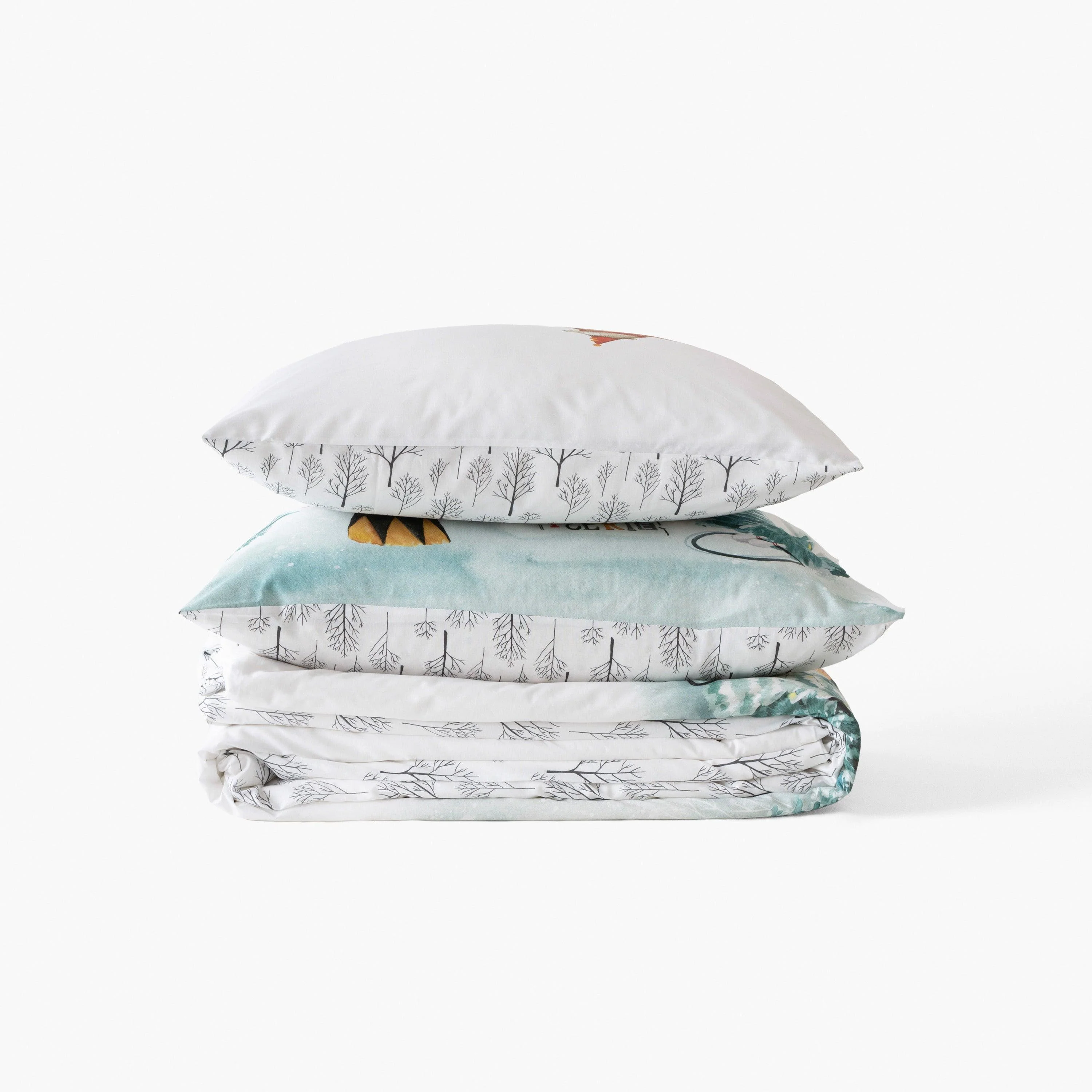 Feeries Organic Cotton Duvet Cover - White