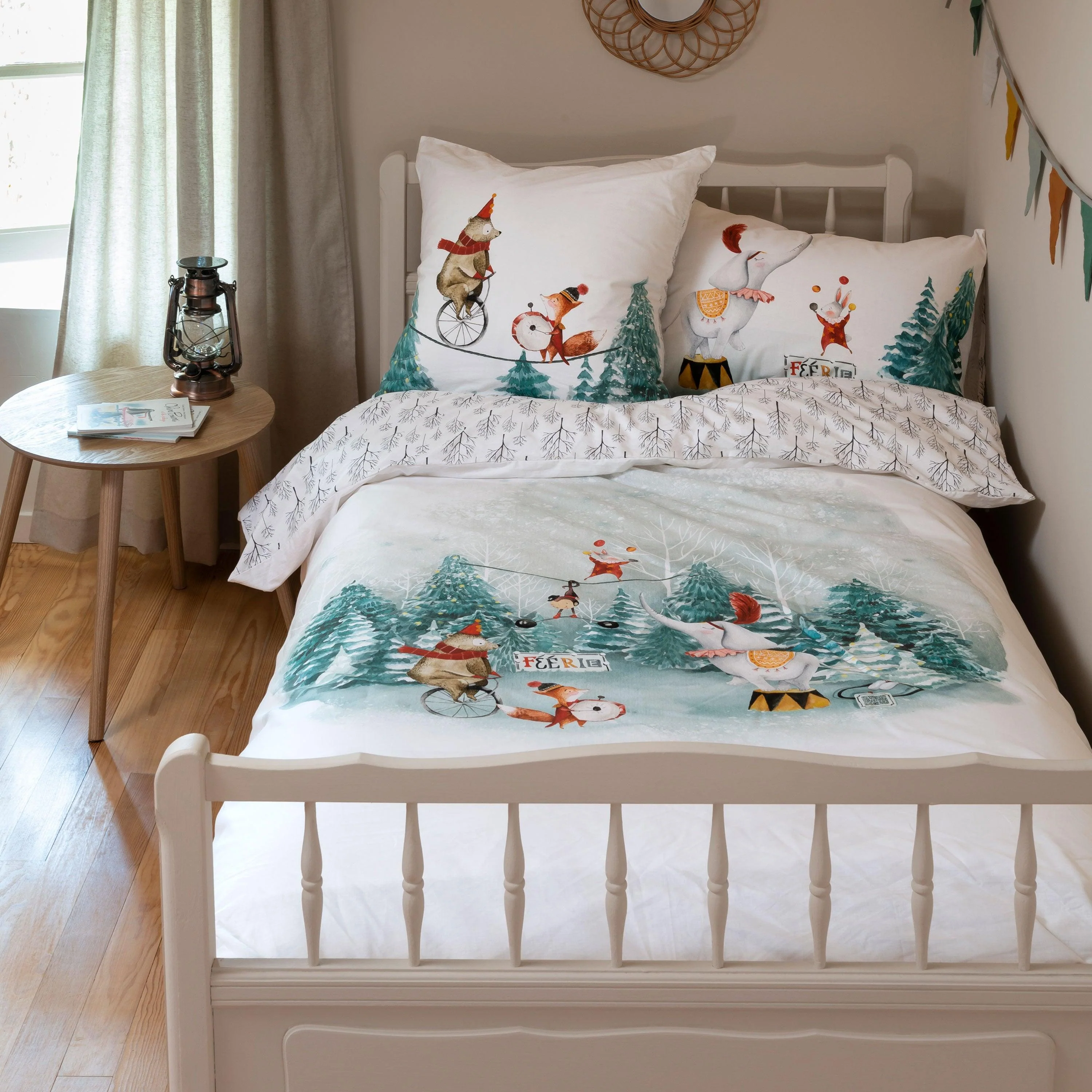 Feeries Organic Cotton Duvet Cover - White - Image 2