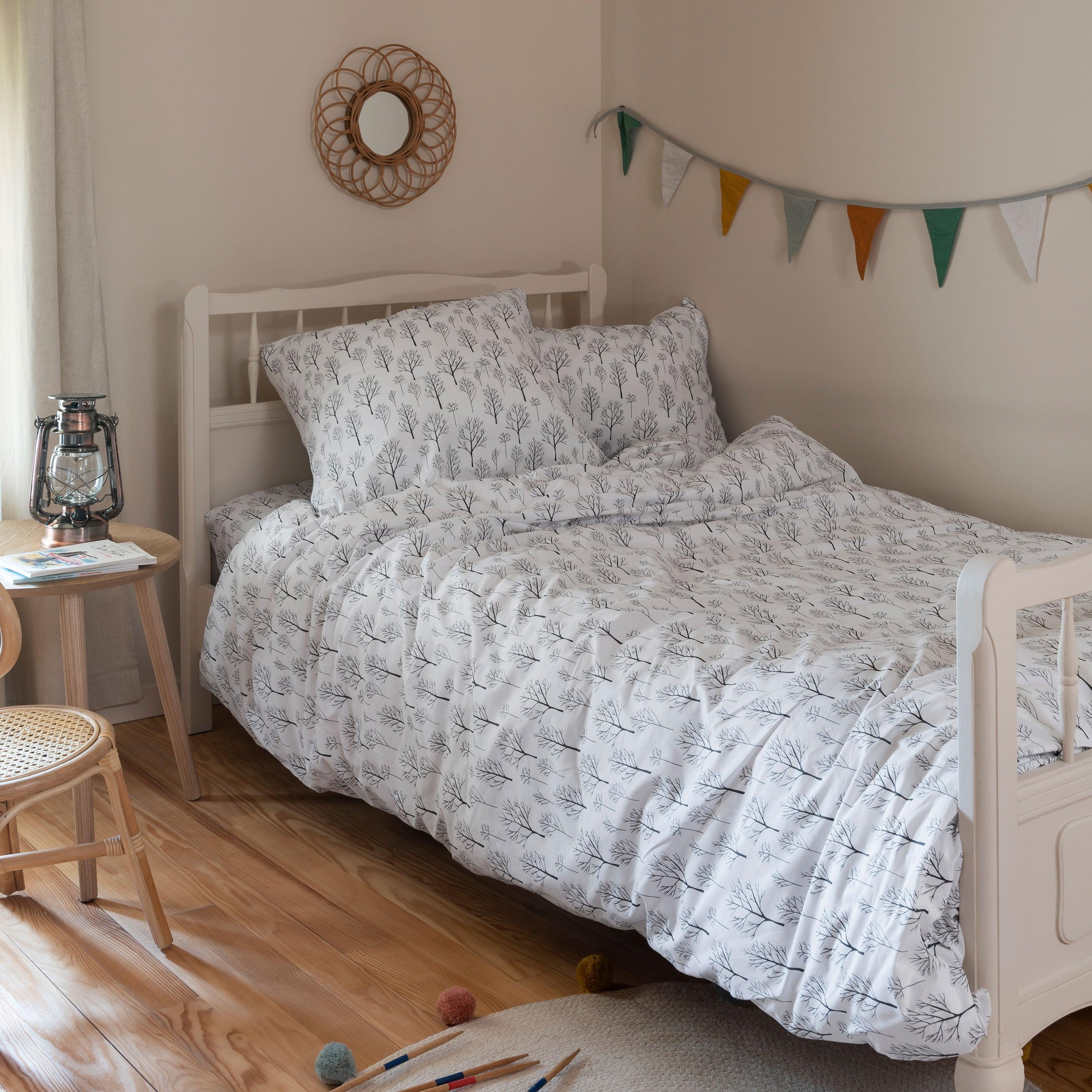 Feeries Organic Cotton Duvet Cover - White - Image 3