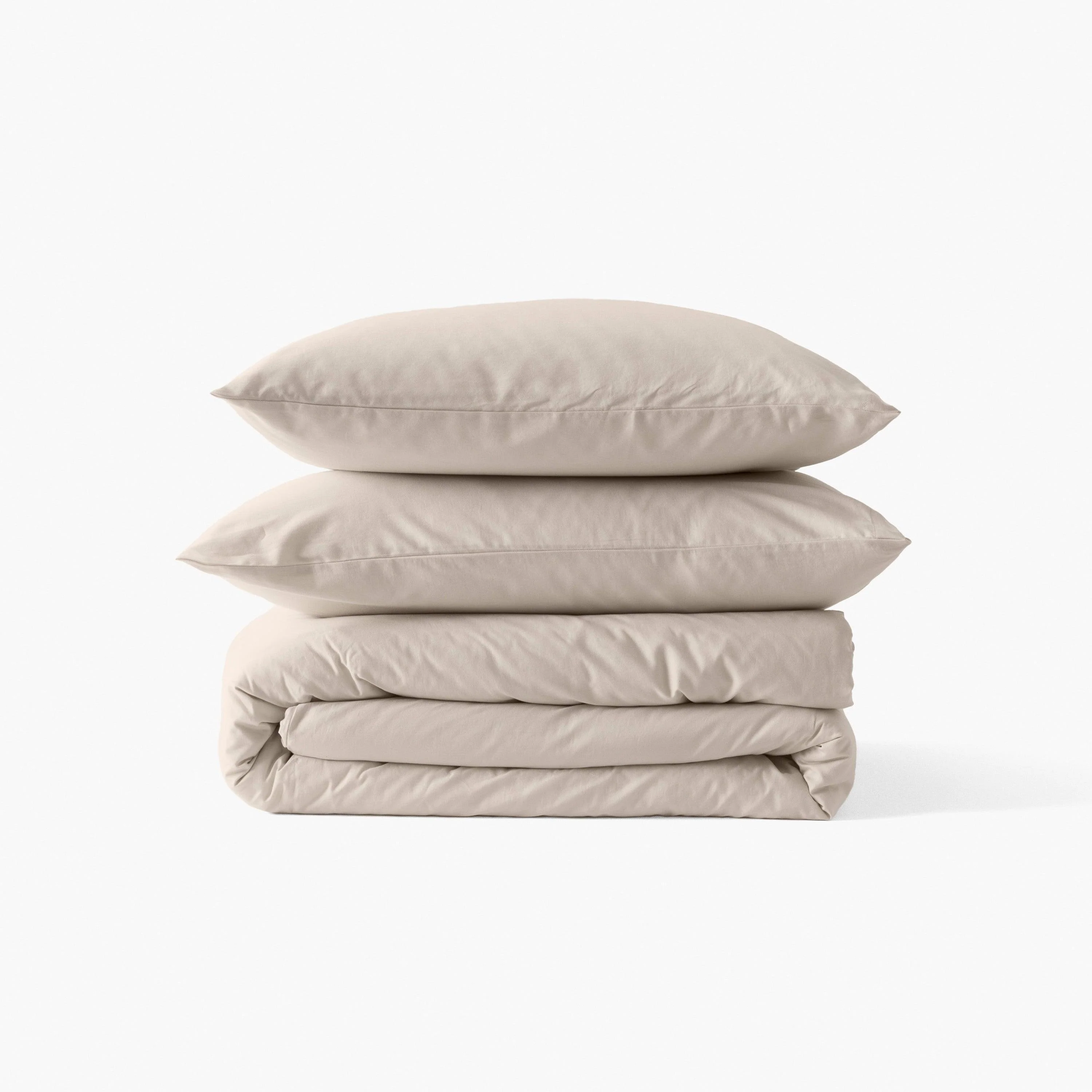 Quartz Organic Cotton Sateen Duvet Cover - Dune - Image 2