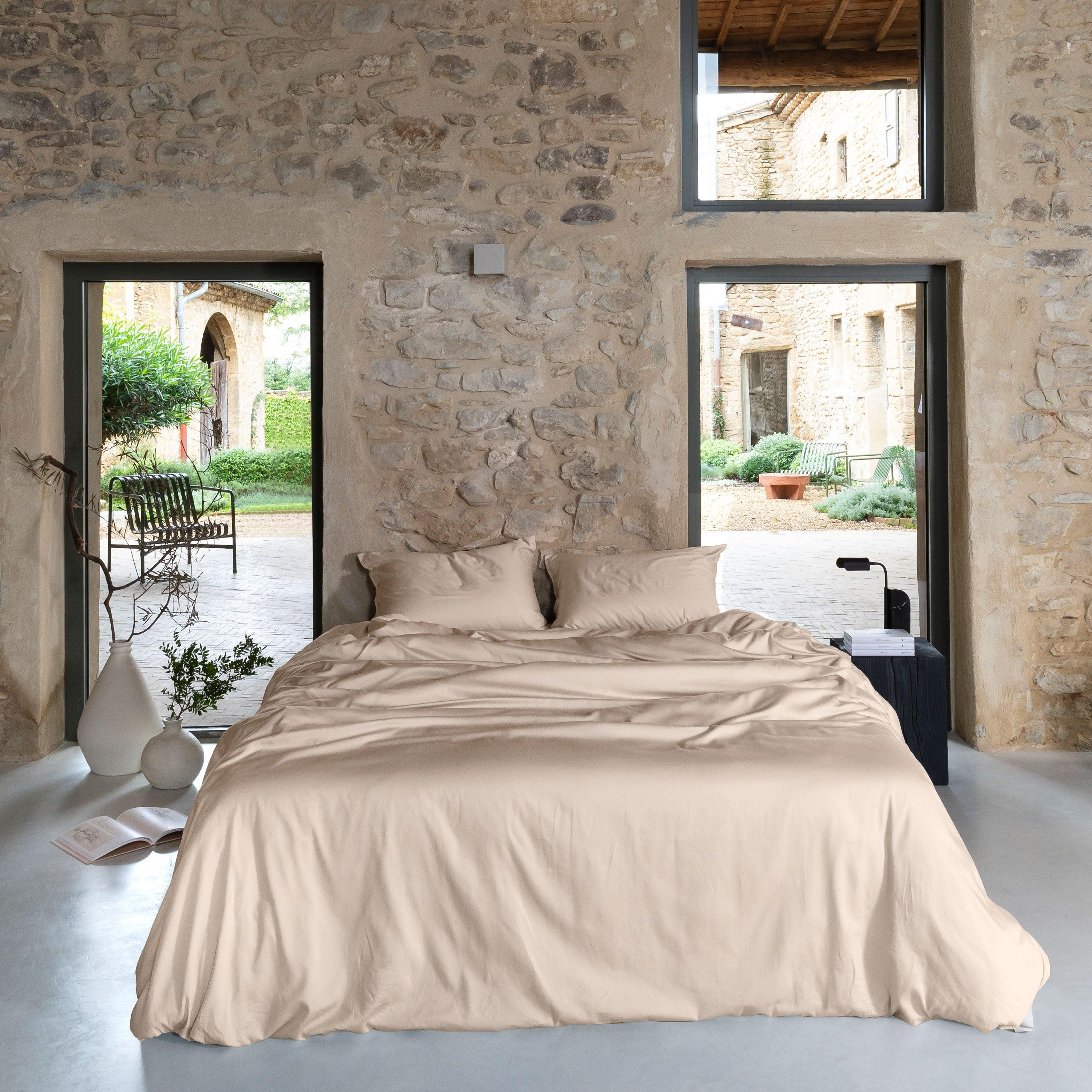 Quartz Organic Cotton Sateen Duvet Cover - Dune - Image 4