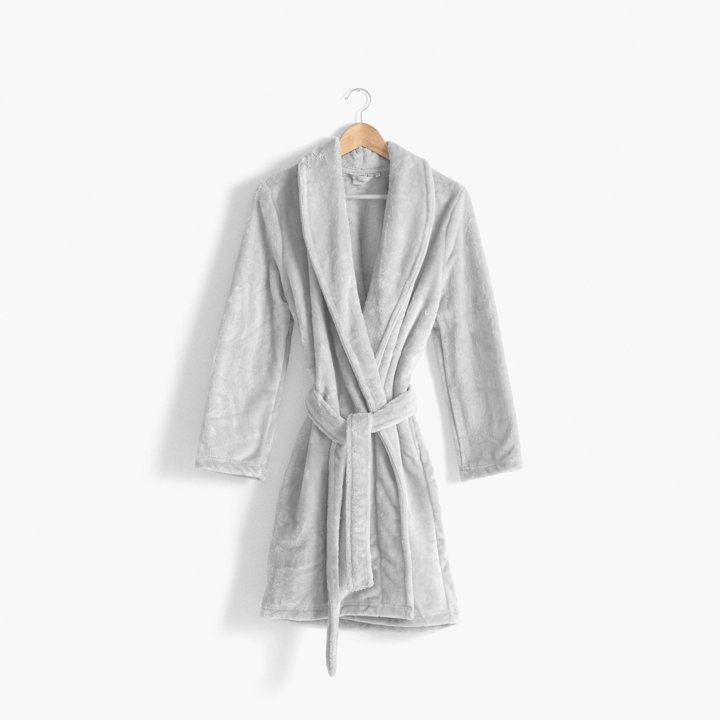 Elena Women's Fleece Dressing Gown - Grey