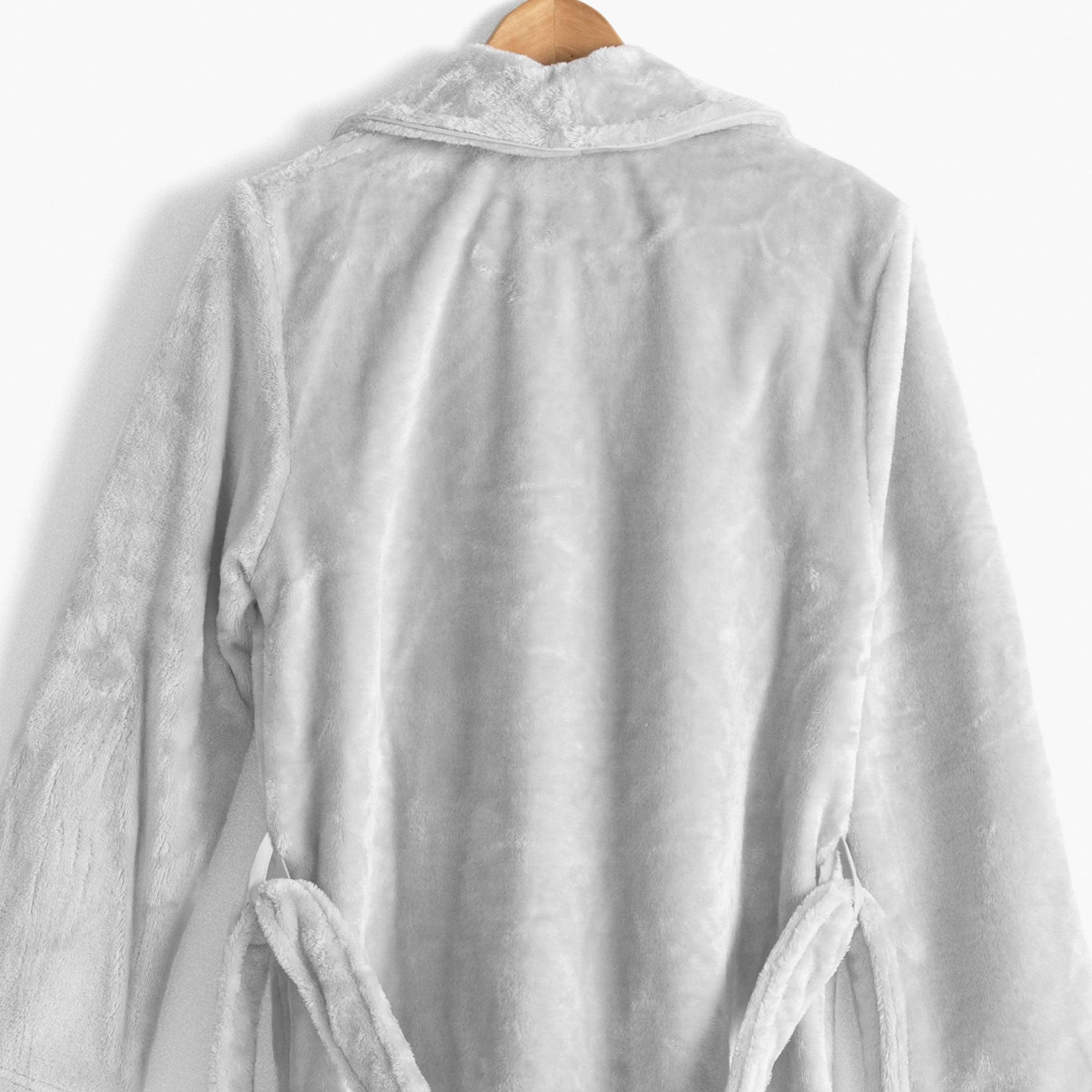 Elena Women's Fleece Dressing Gown - Grey - Image 4