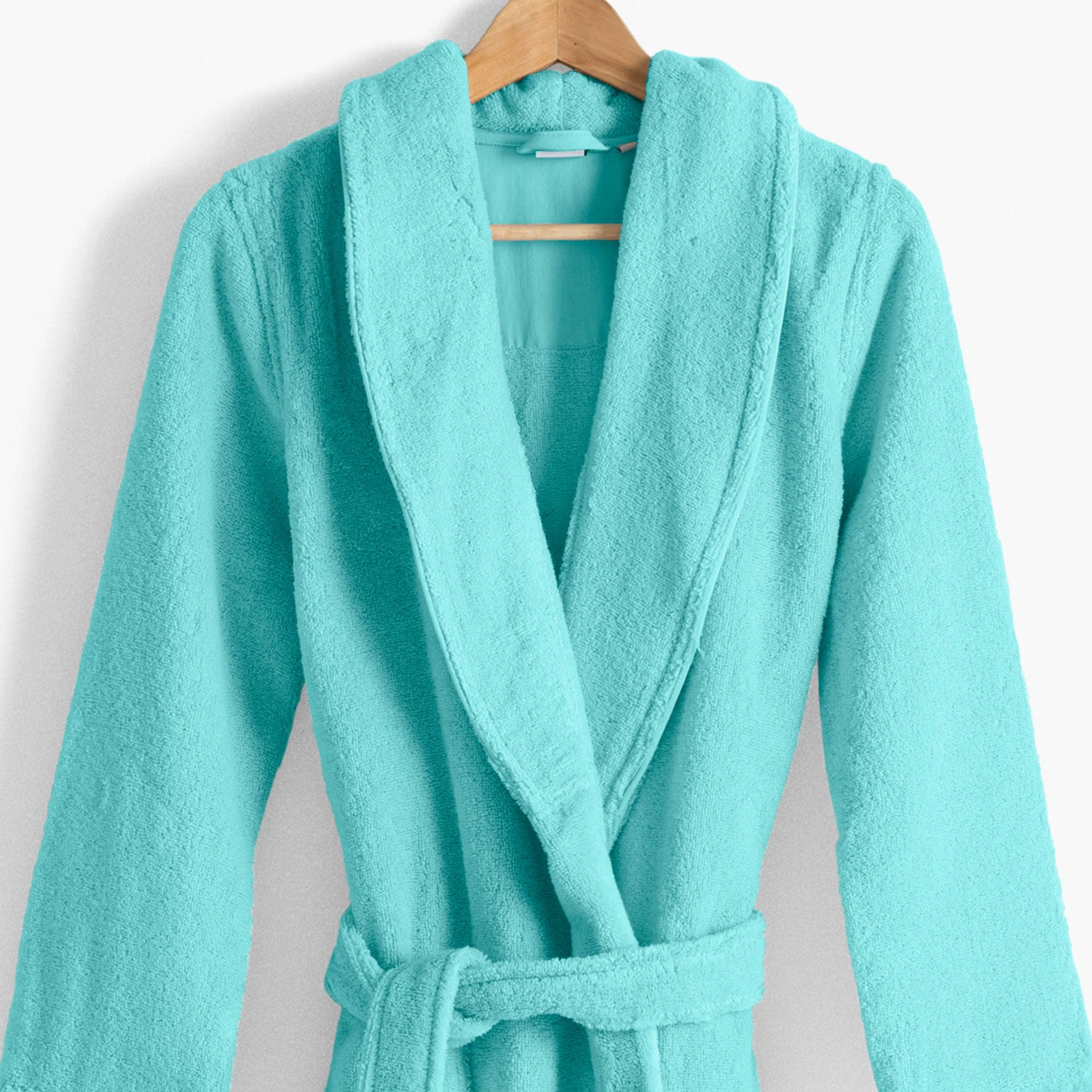 Ella Women's Cotton Bathrobe - Lagoon - Image 3