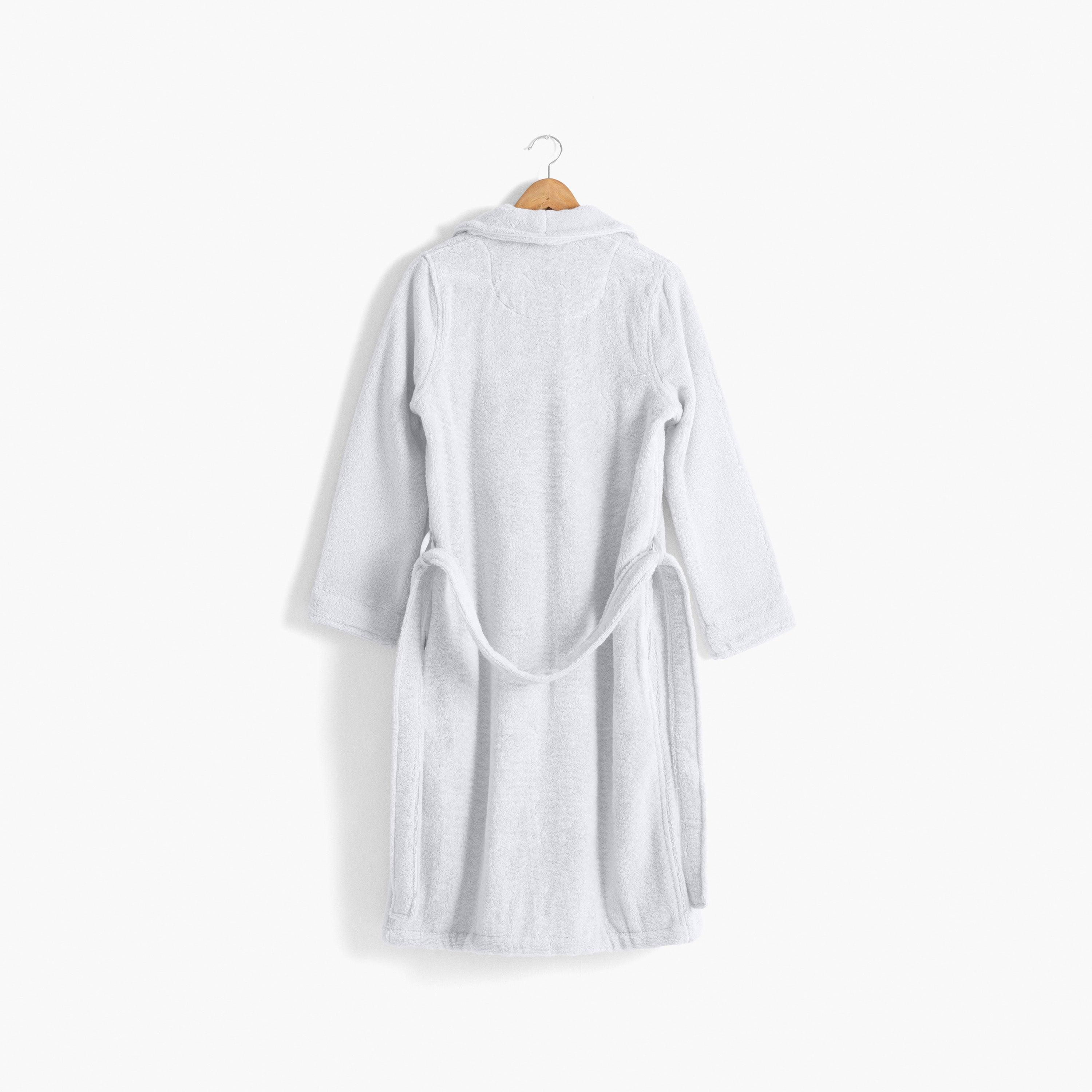 Ella Women's Cotton Bathrobe - White - Image 3