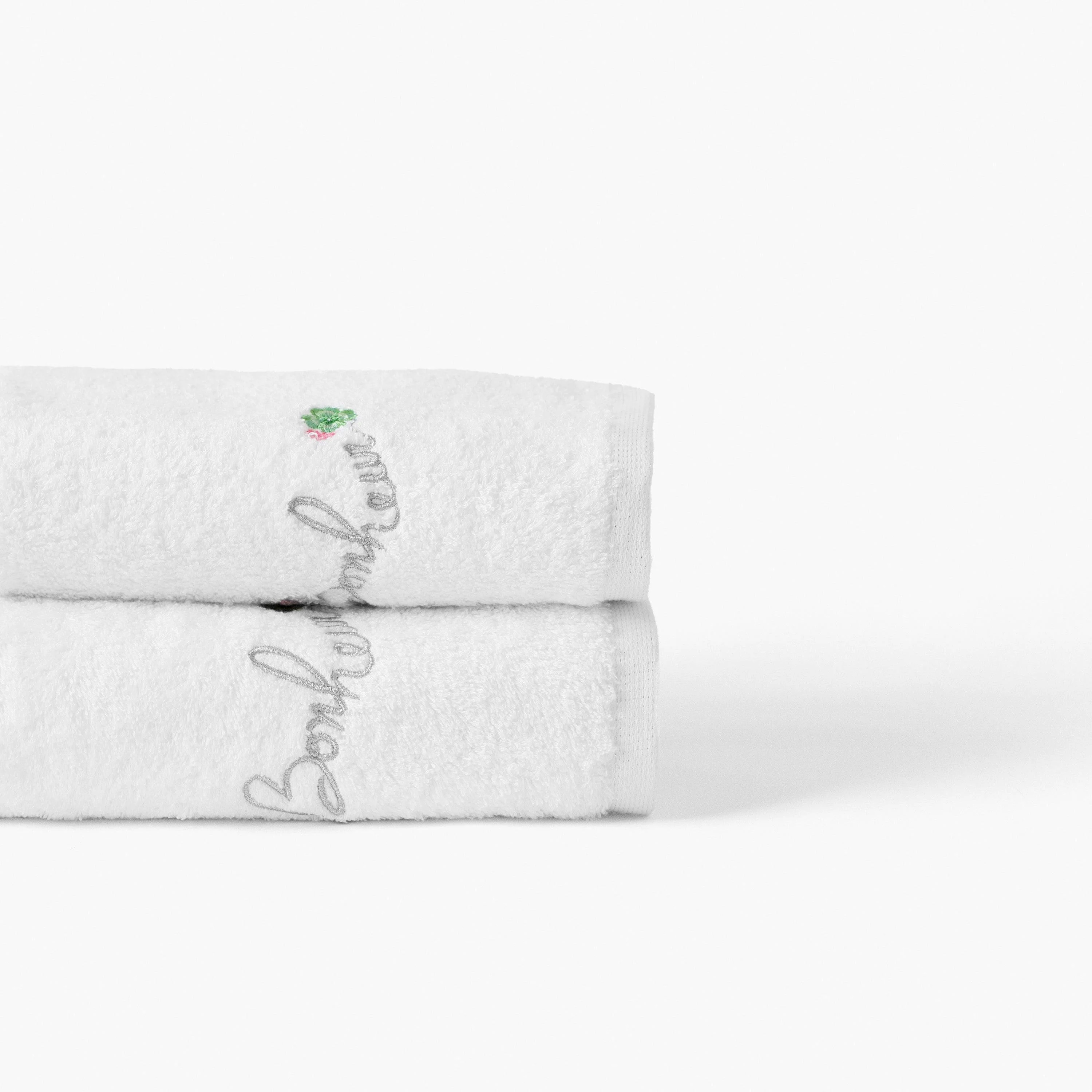 Eloges Cotton and Bamboo Viscose Bath Towel - White - Image 5