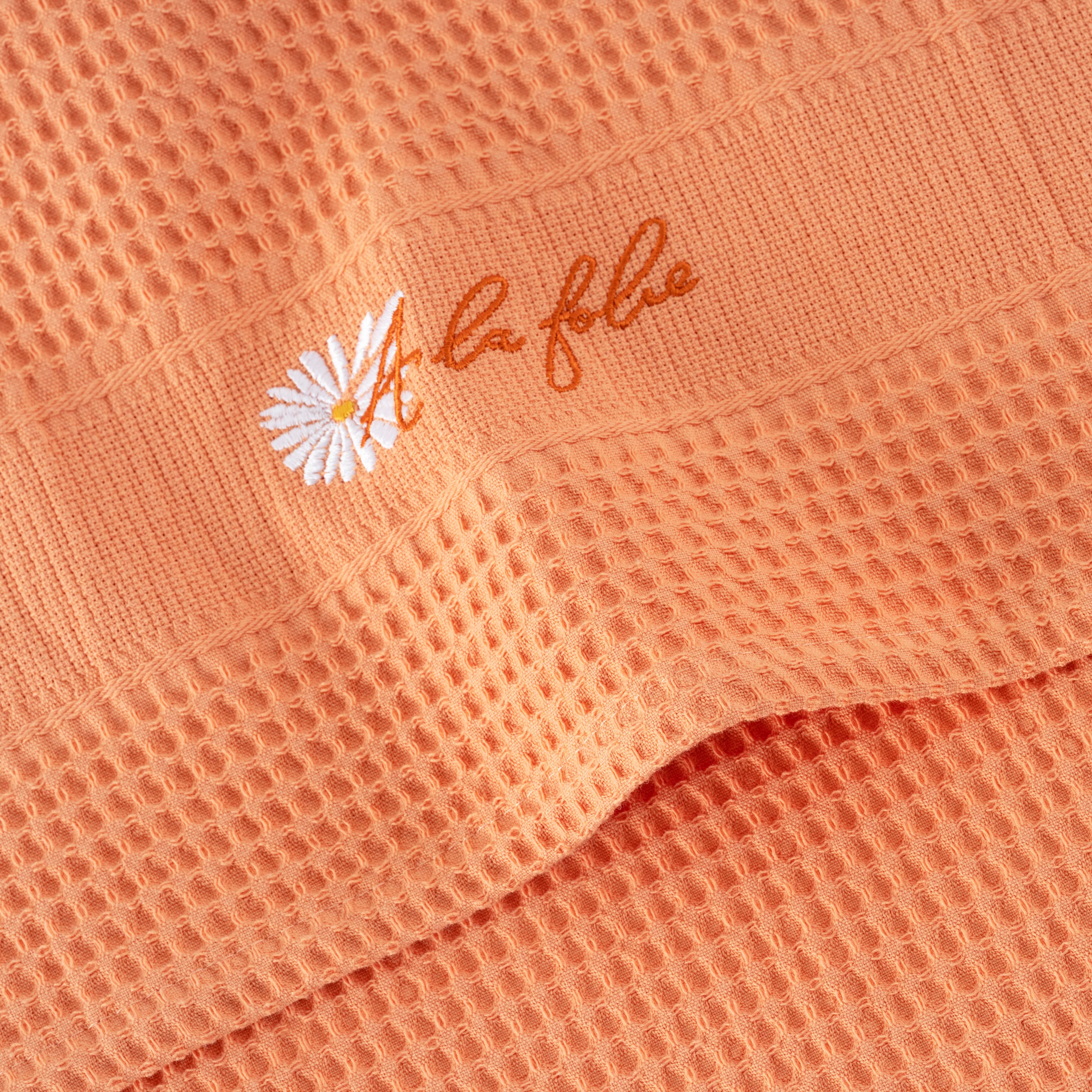 Estival Cotton Tea Towel - Orange - Image 4