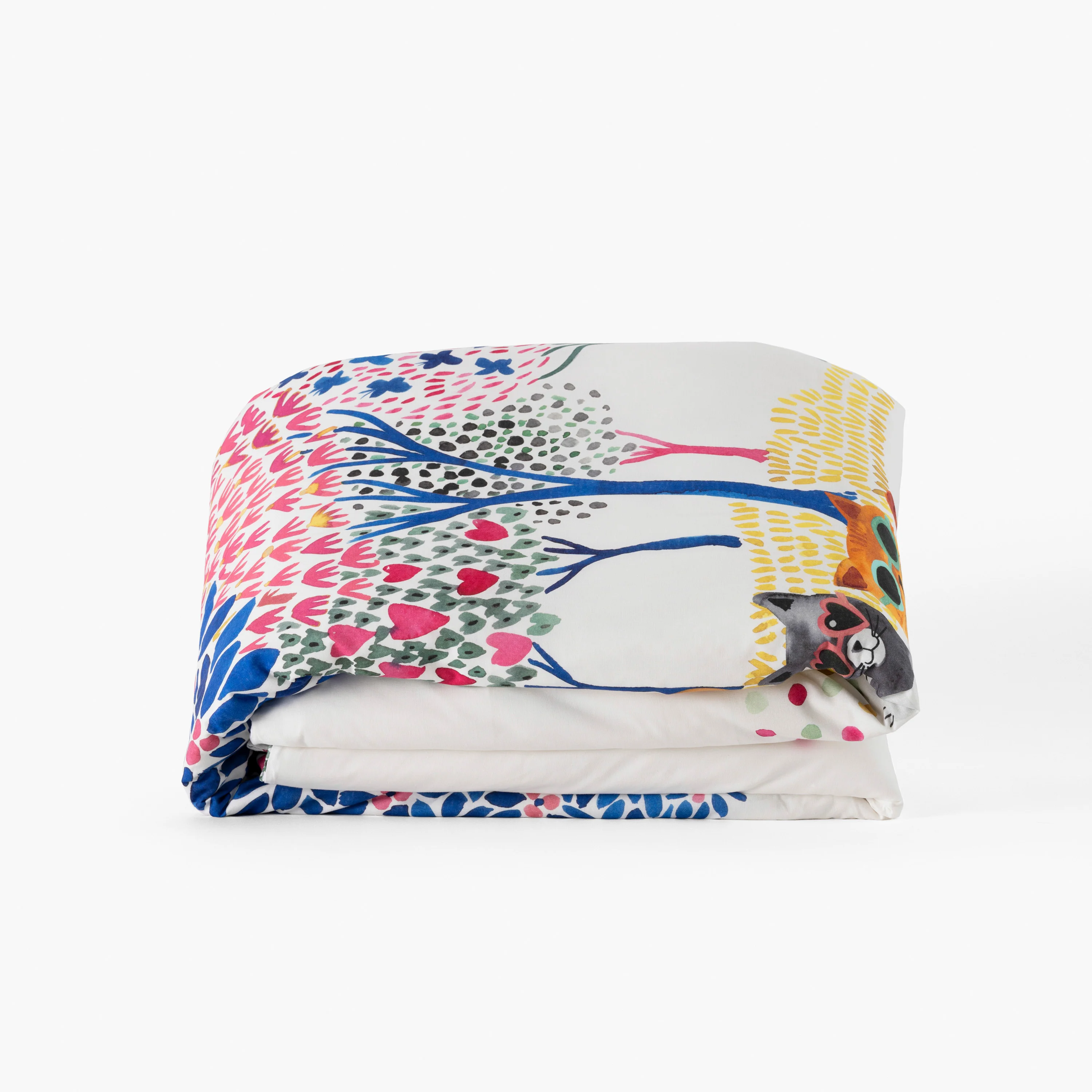 Euphory Children's Reversible Cotton Duvet Cover - Multicolour - Image 3