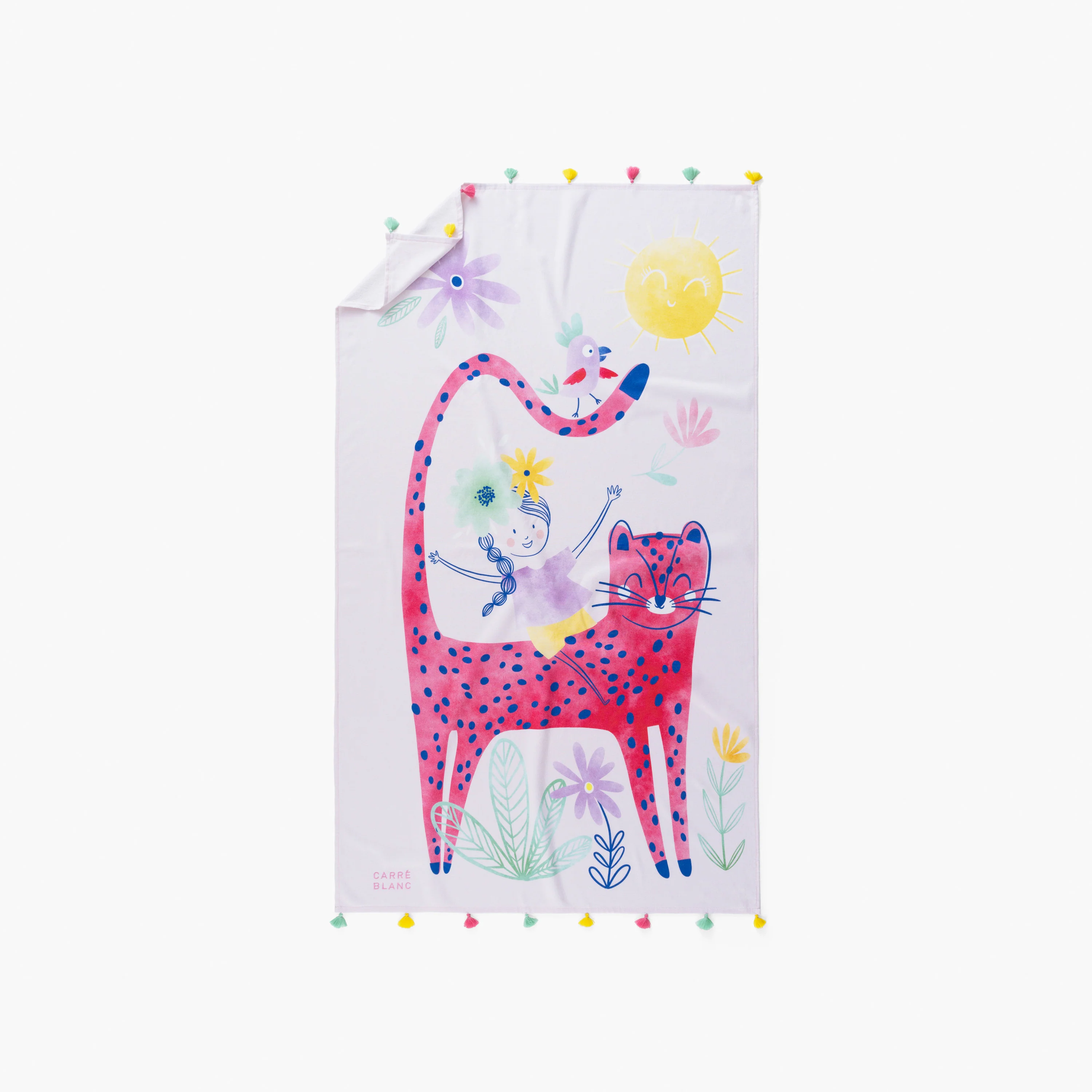 Felicie Children's Turkish Cotton Beach Towel - Multicolour - Image 3