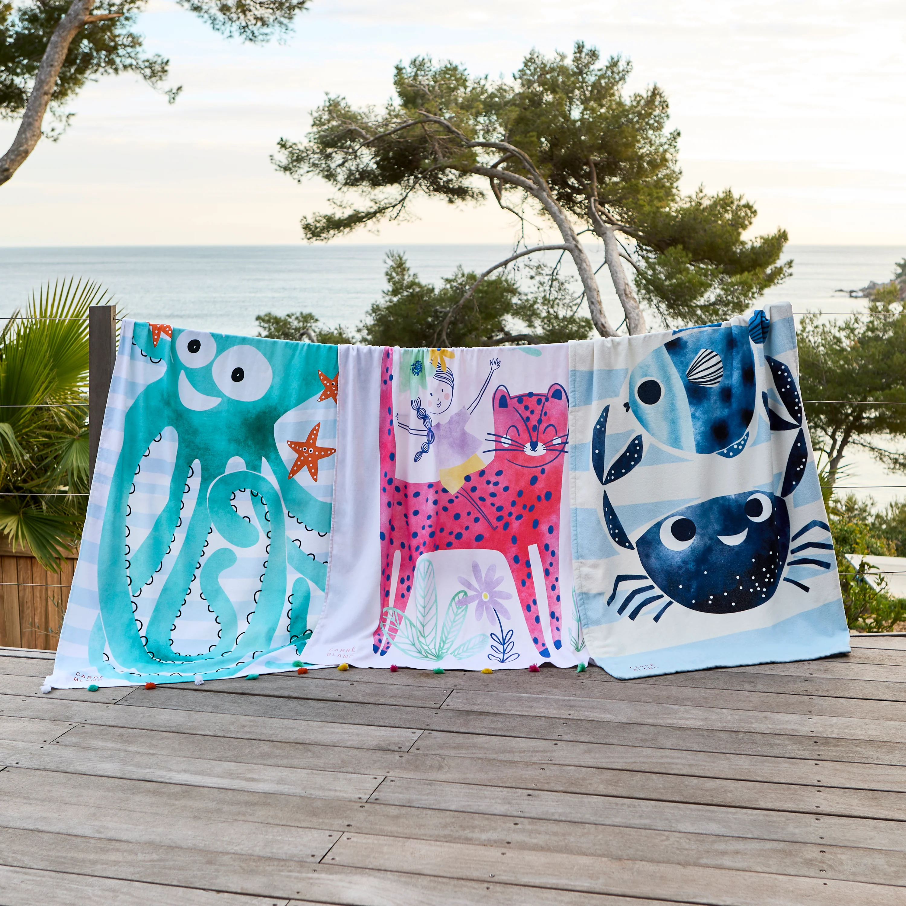 Felicie Children's Turkish Cotton Beach Towel - Multicolour - Image 6